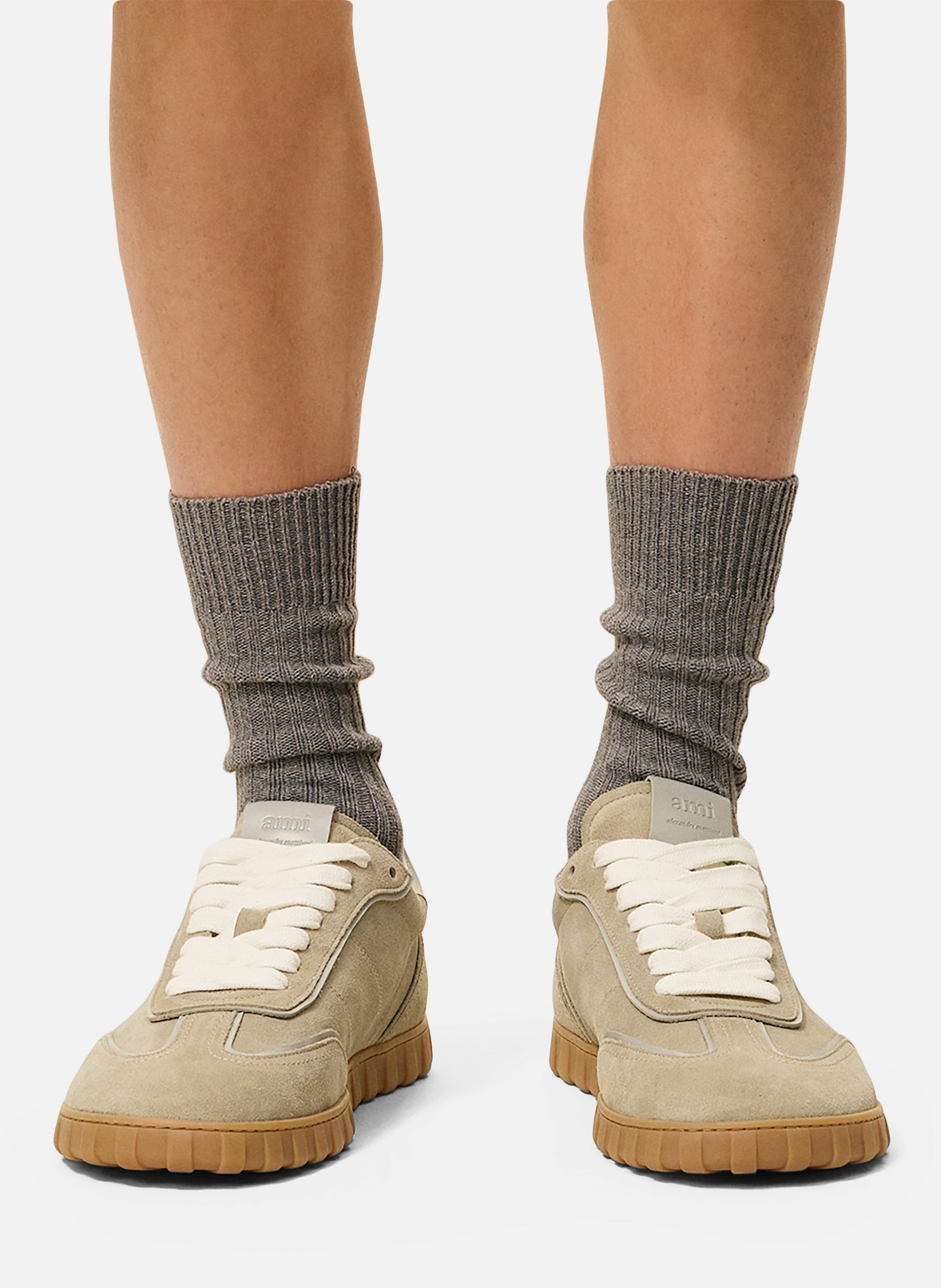 Baskets step basses unisexe AMI PARIS Gris