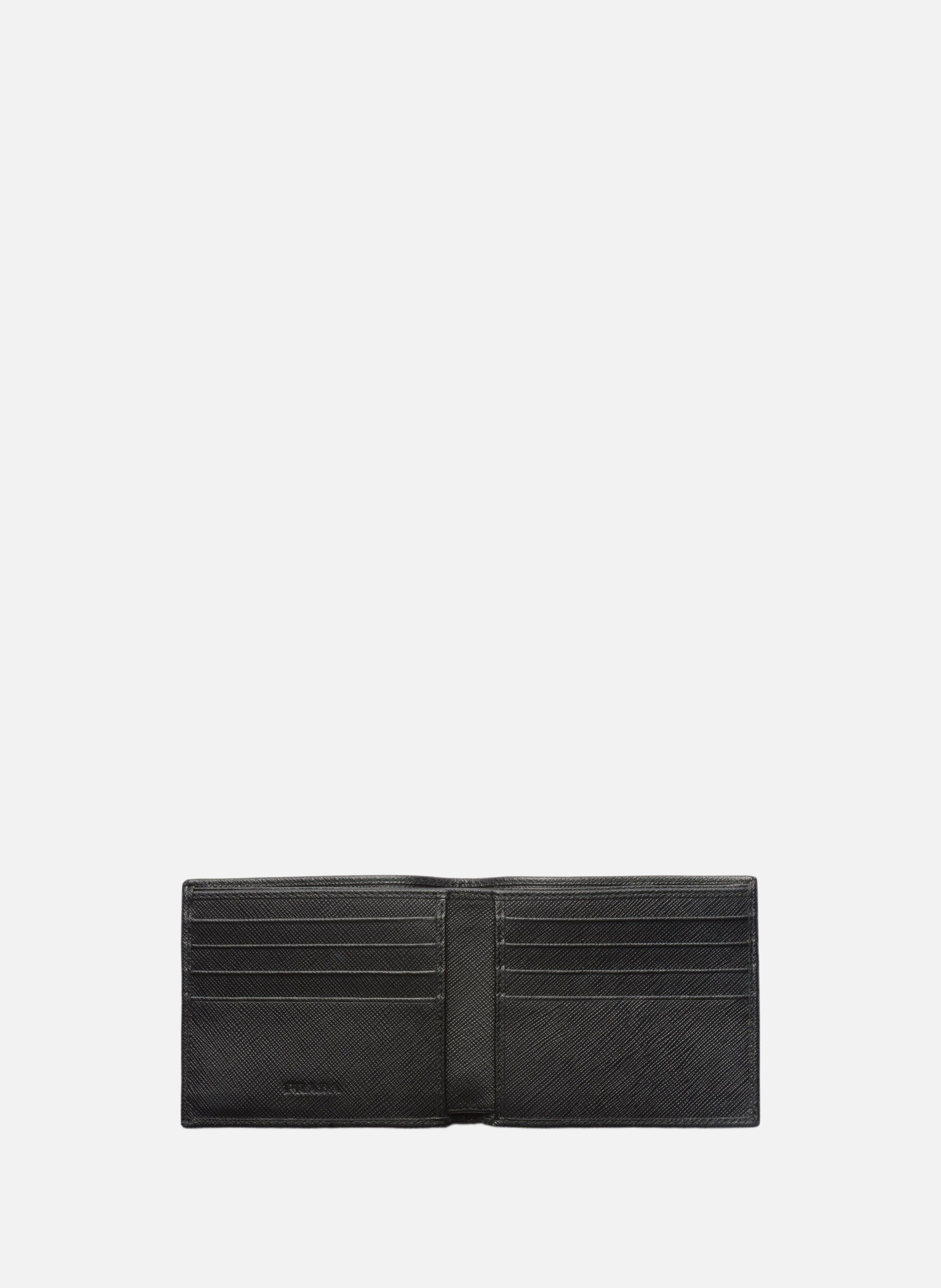 Portefeuille en cuir PRADA Noir