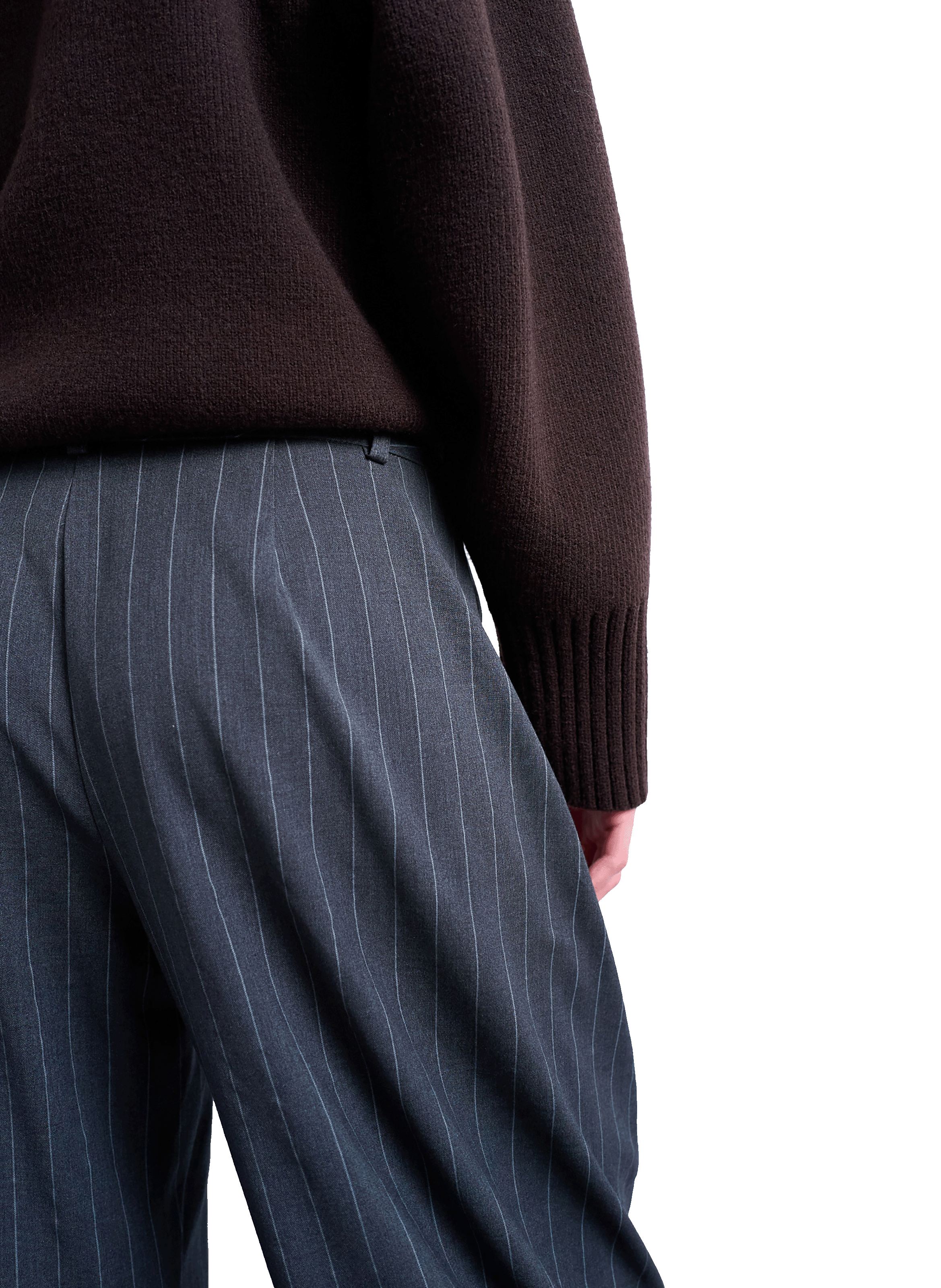 Pantalon large rayé Tsbina TOPSHOP Gris