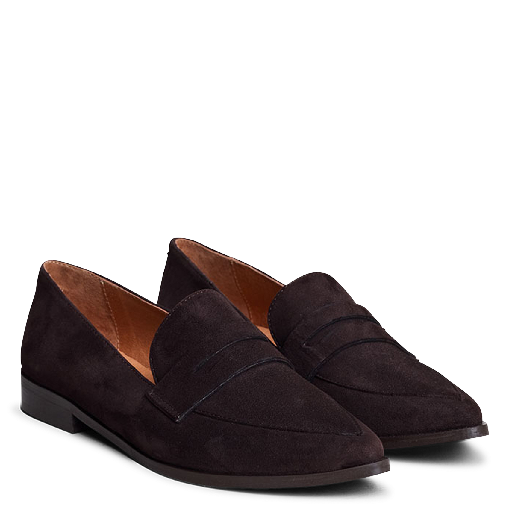 Mocassins en cuir velours amida JONAK Marron