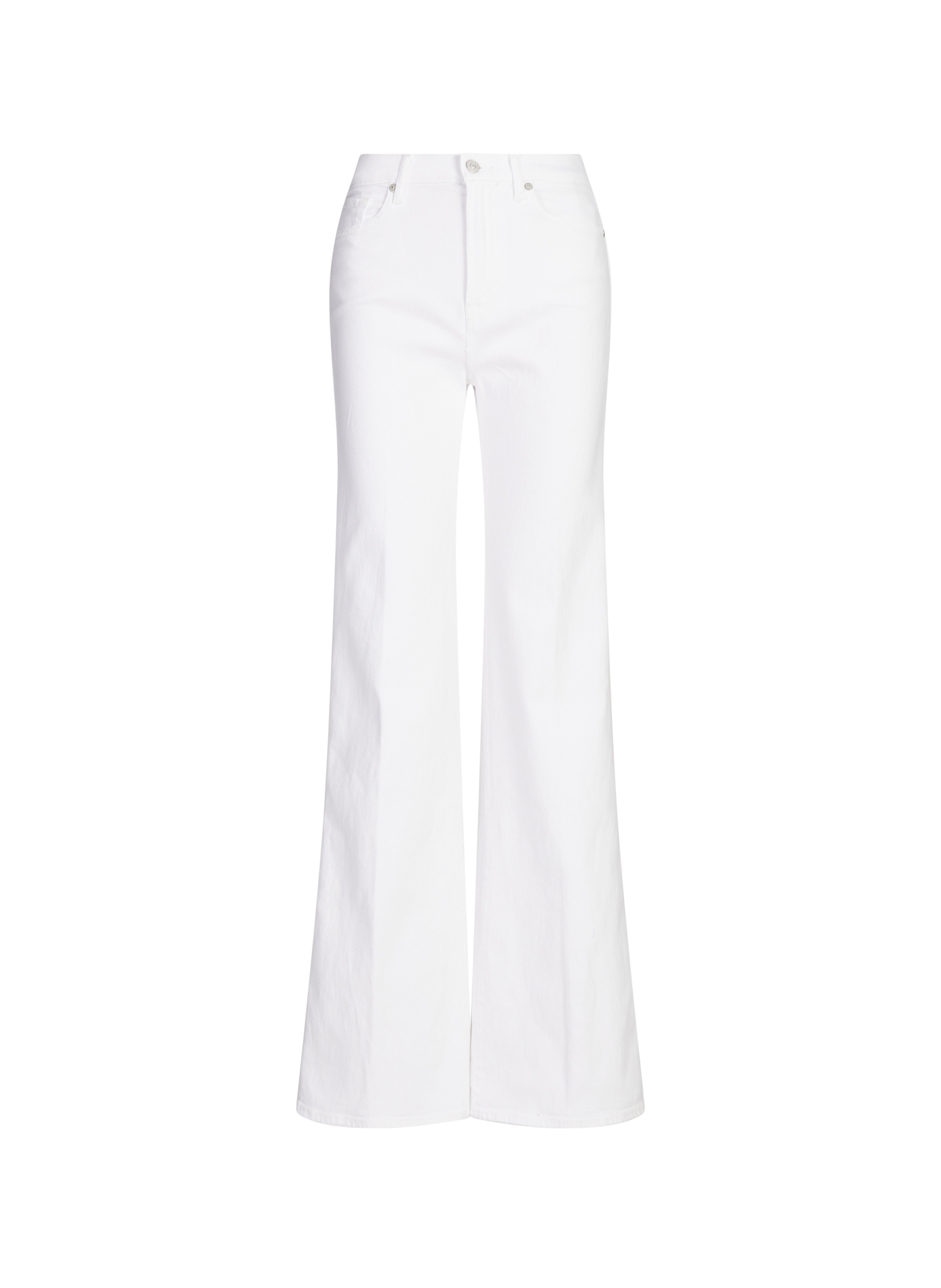 7 FOR ALL MANKIND Dojo Modern Flare Jeans in Blended Cotton White