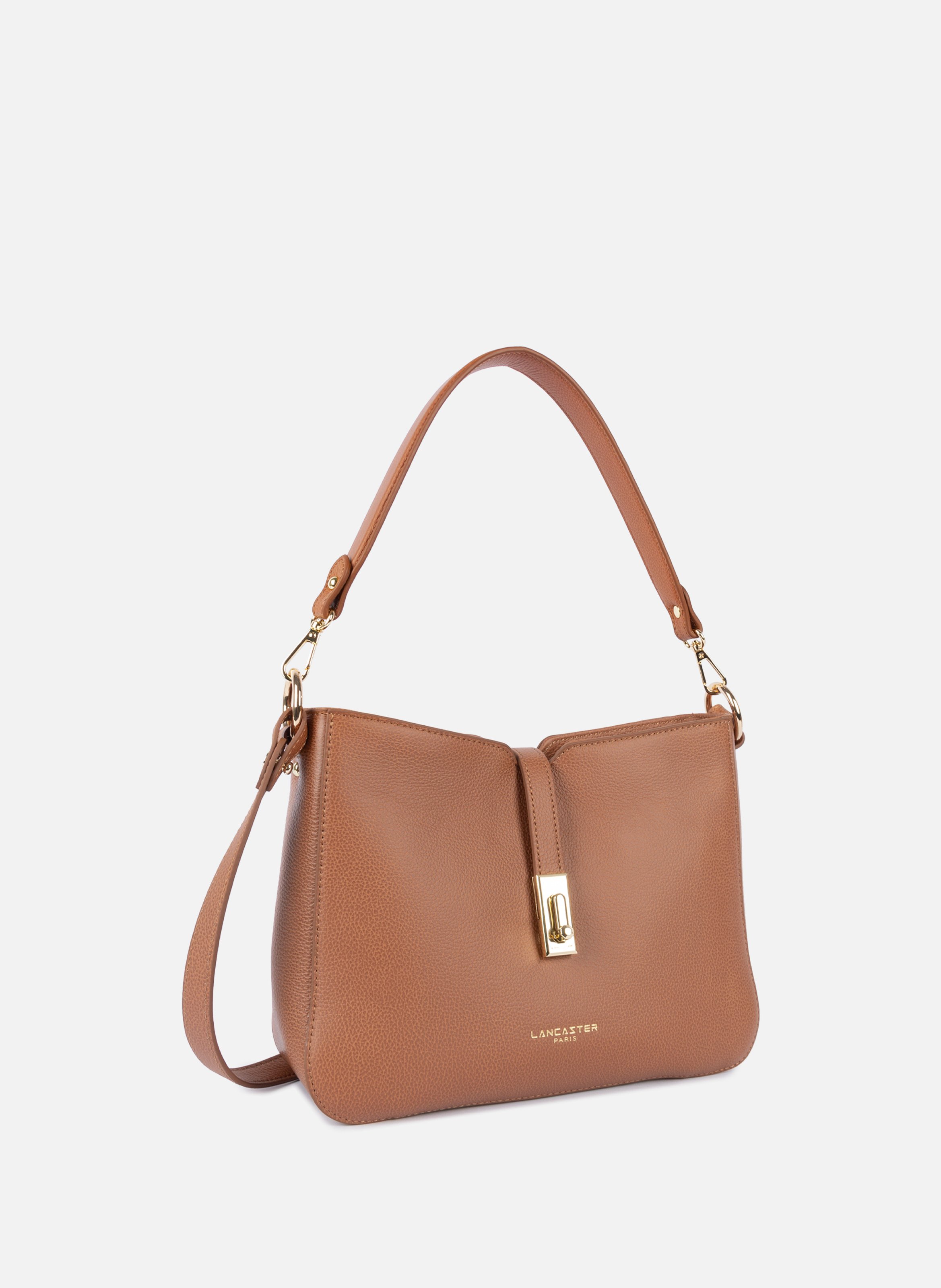 Grand sac besace - milano horizon LANCASTER Doré