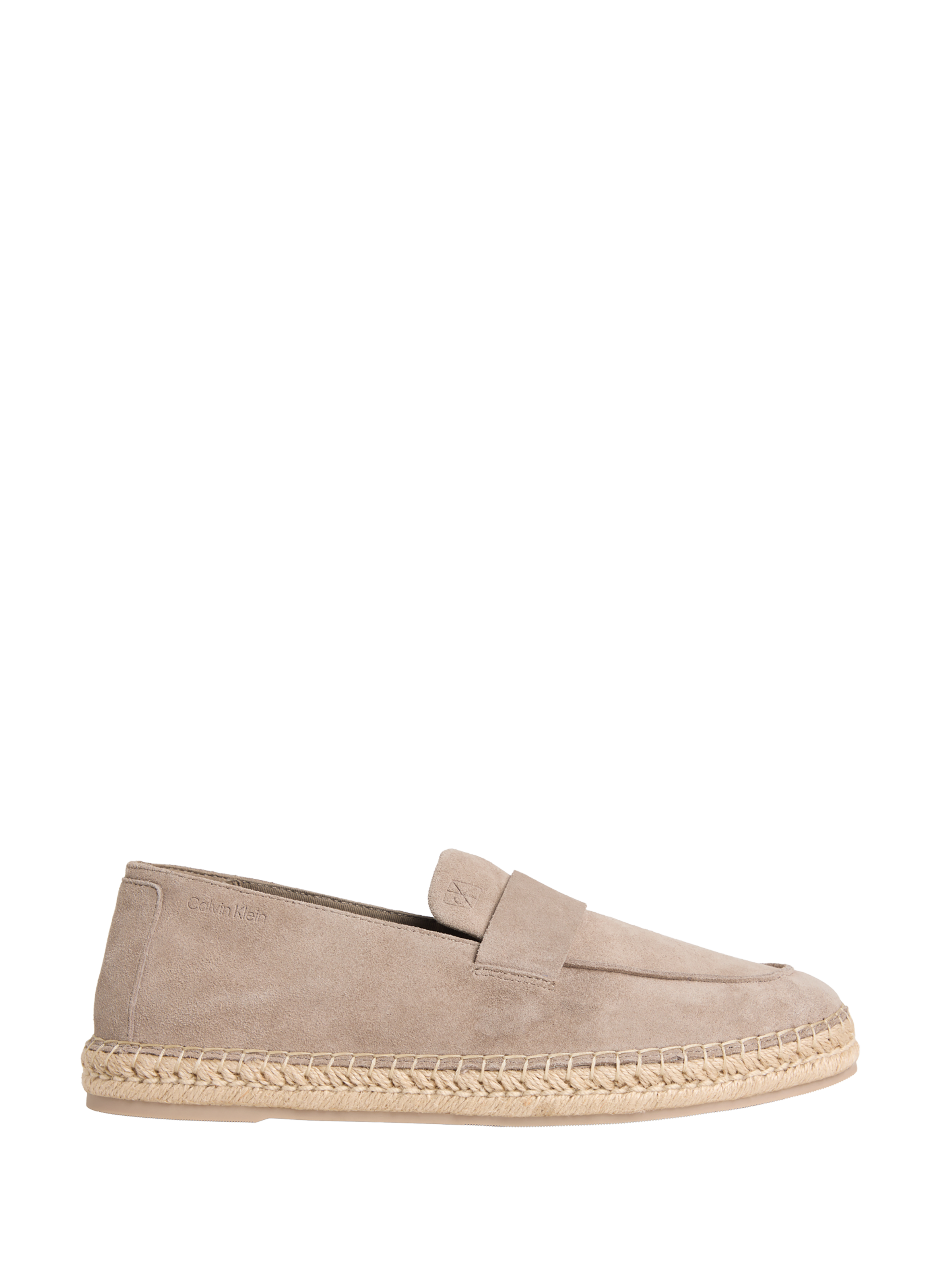 Espadrilles Carlos en cuir suédé mélangé CALVIN KLEIN Beige