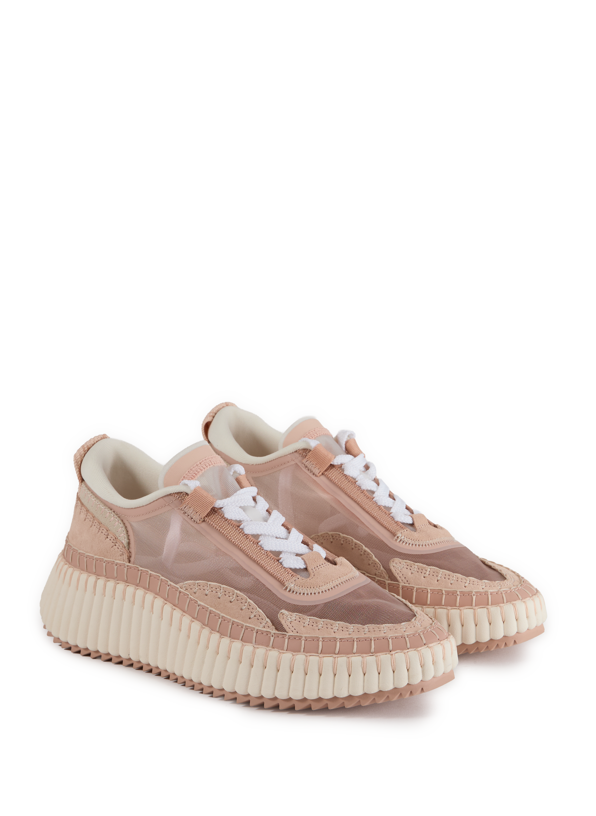 Low-top Nama sneakers with wedge soles CHLOÉ Beige
