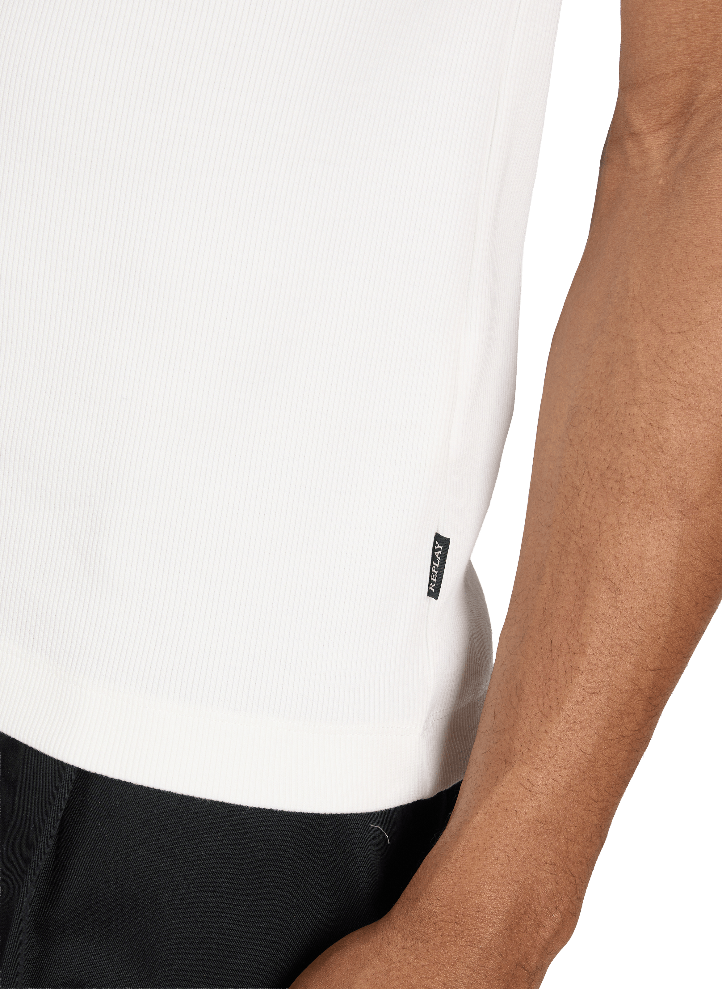 Débardeur en coton mélangé REPLAY Blanc