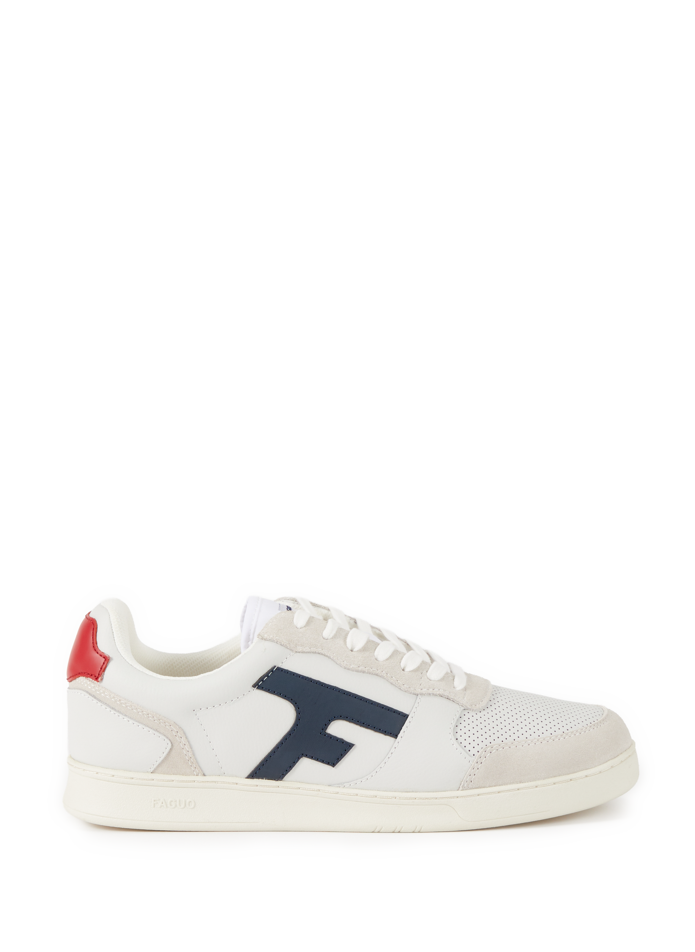 Baskets Hazel en cuir mélangé FAGUO Blanc
