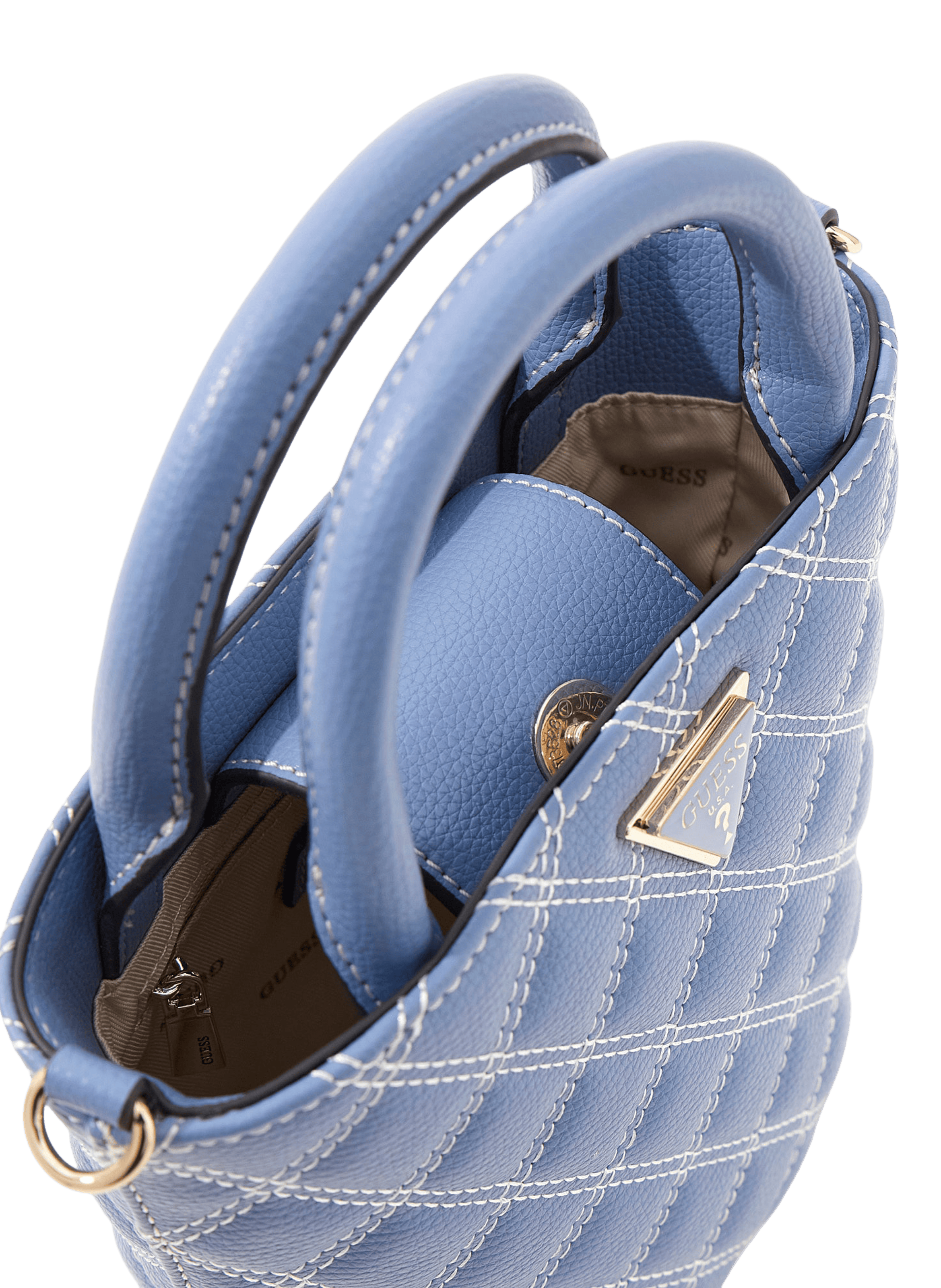 Giully quilted bucket bag GUESS Blue