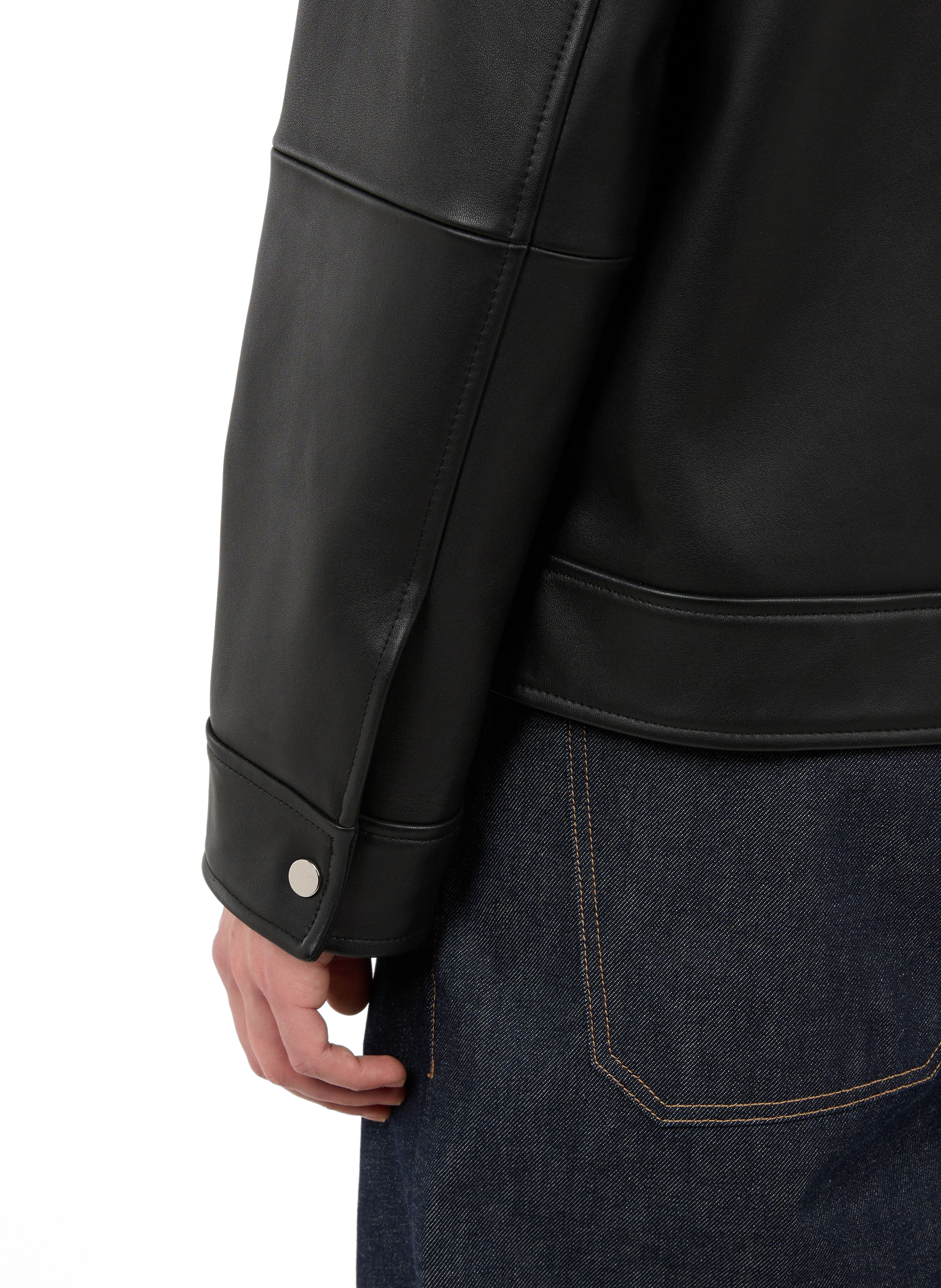 Fool leather jacket SAISON 1865 Black