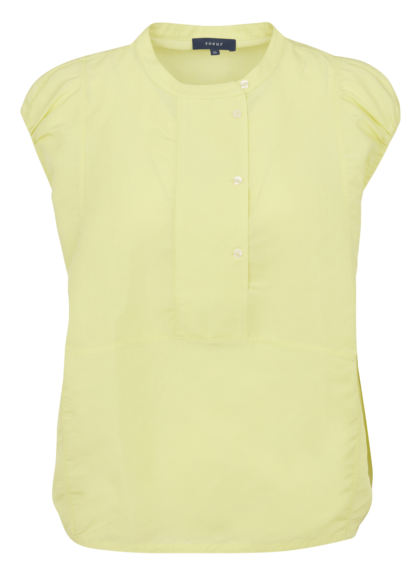 Top oversize col rond danube SOEUR Jaune