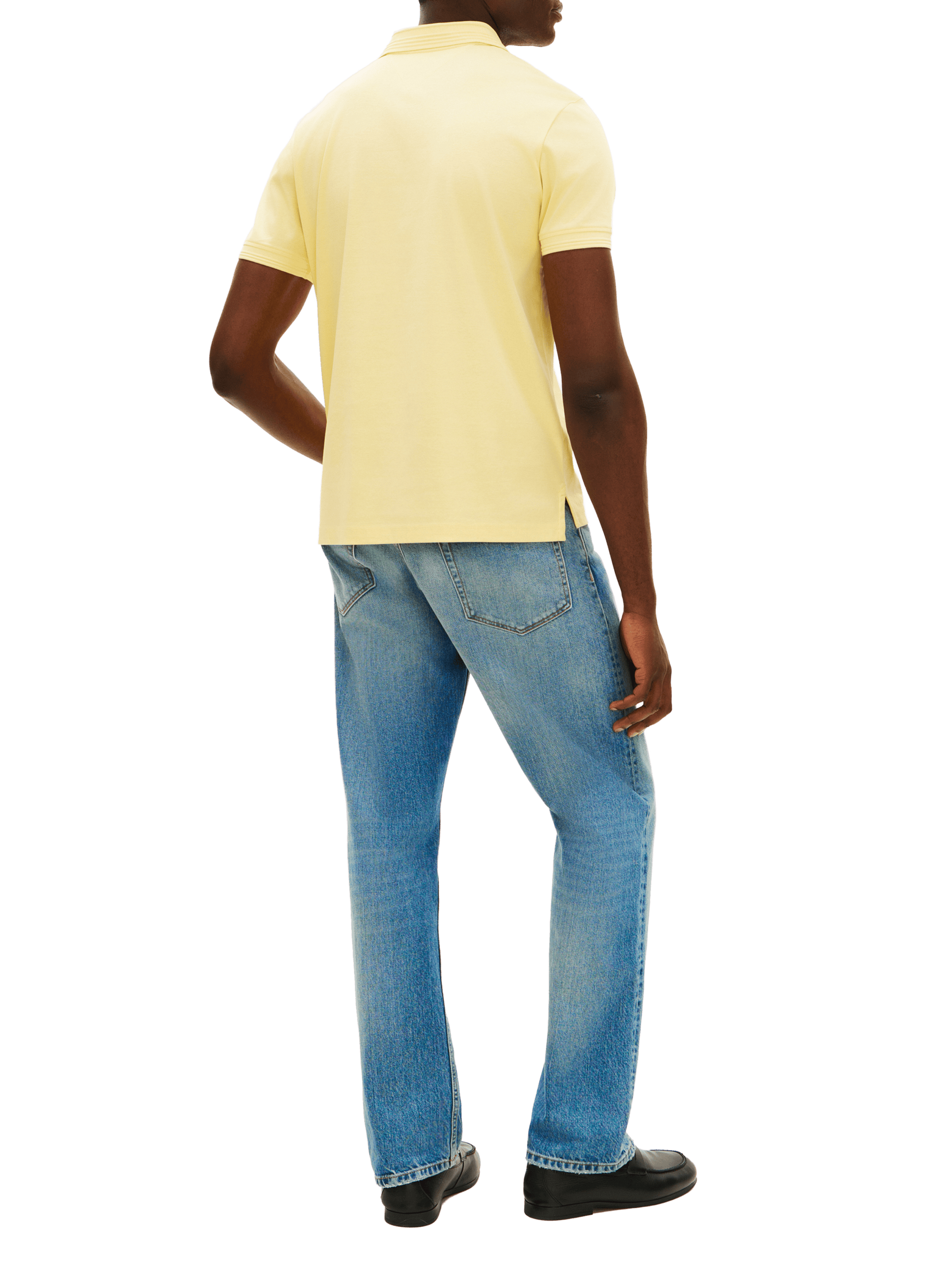 Short sleeve cotton polo shirt TOMMY HILFIGER Yellow