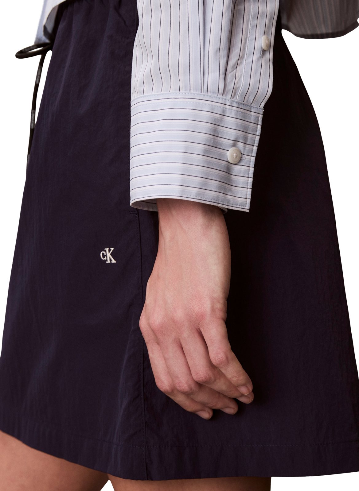 Chemise rayée à logo CALVIN KLEIN Multicolore