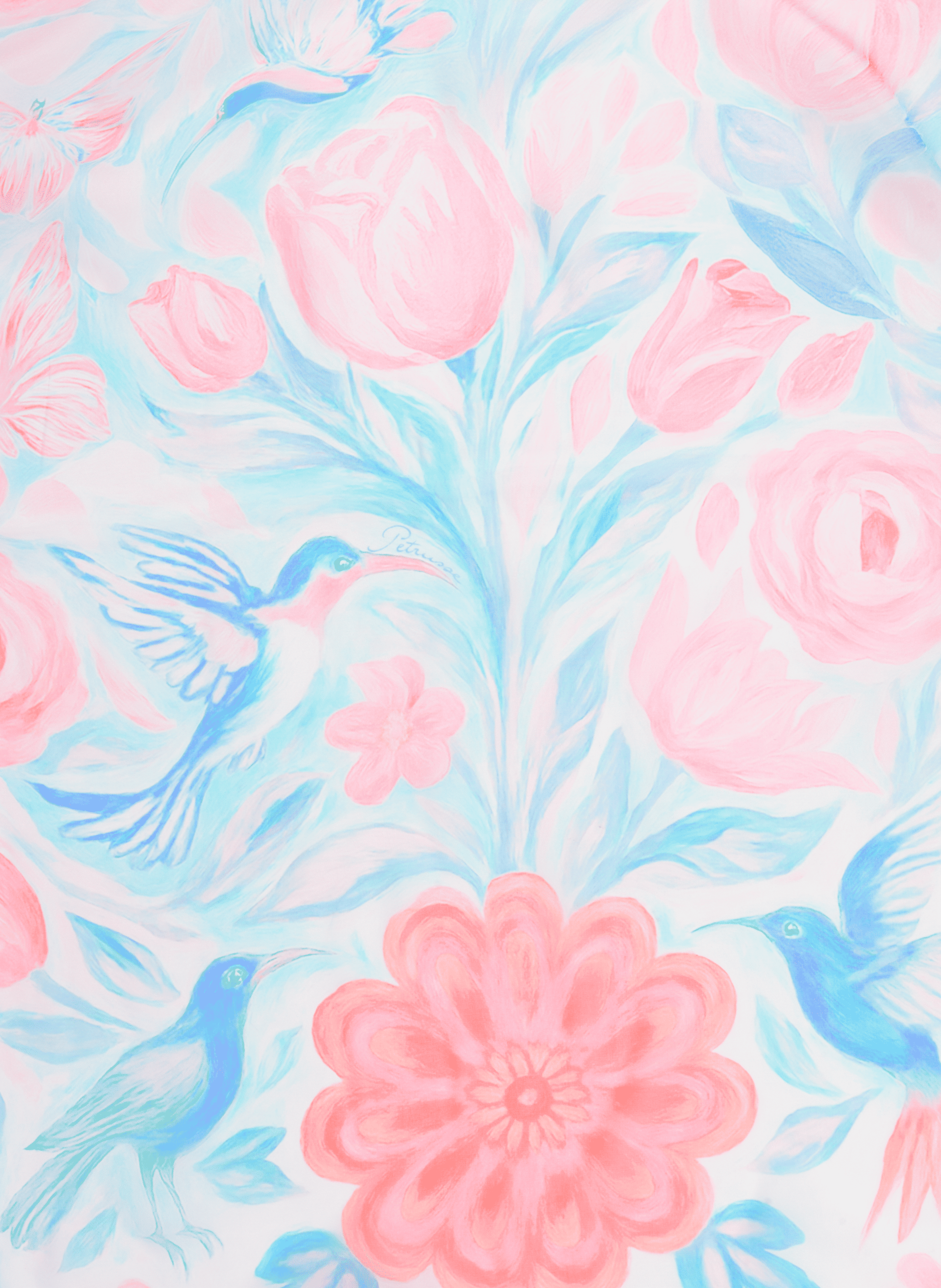 Etole Paz en soie PETRUSSE Rose