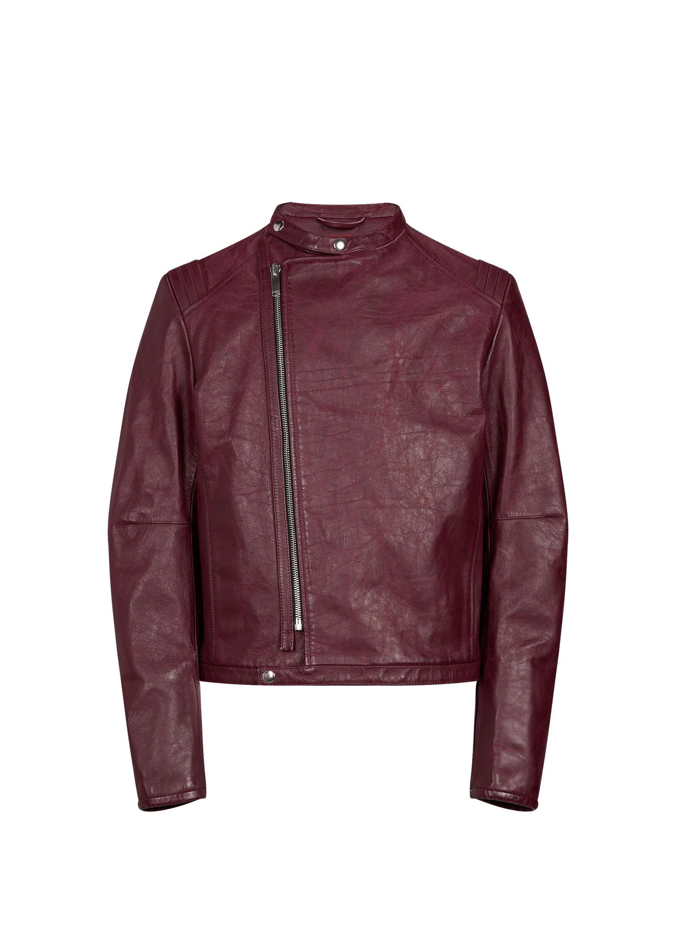 Lederjacke mit Reißverschluss 424 Rot