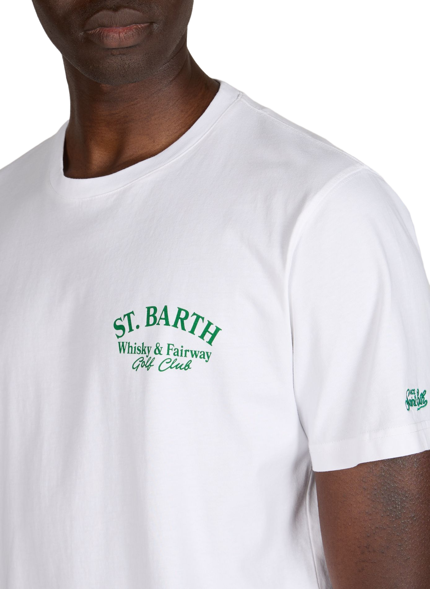 Straight cotton t-shirt MC2 SAINT BARTH White