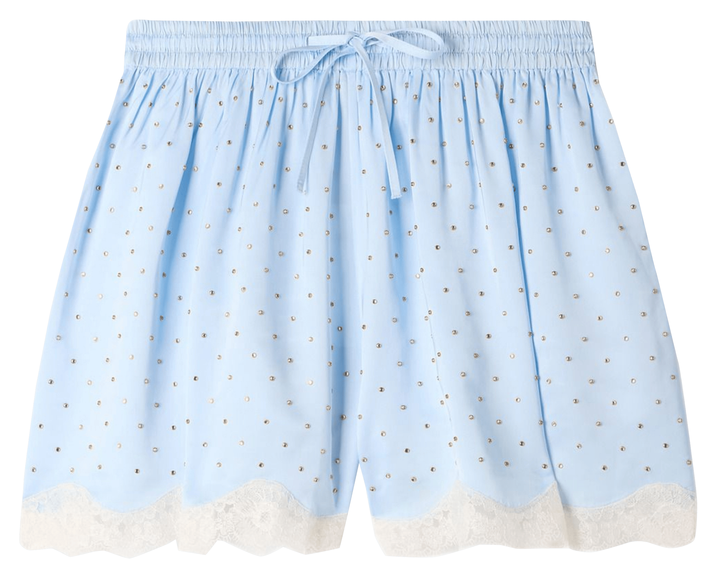 Short à strass SANDRO Bleu