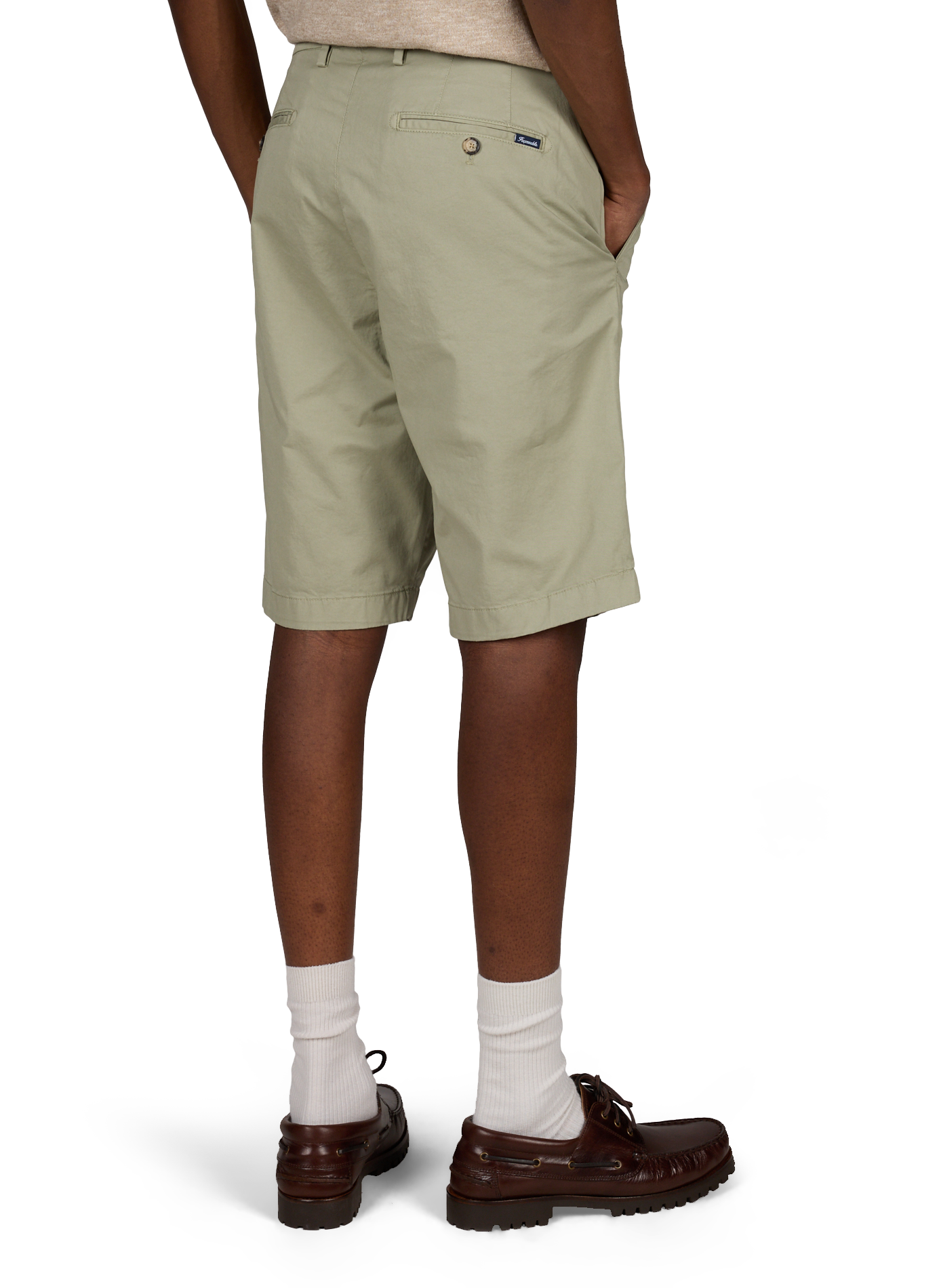 Chino Bermuda in blended cotton FACONNABLE Green