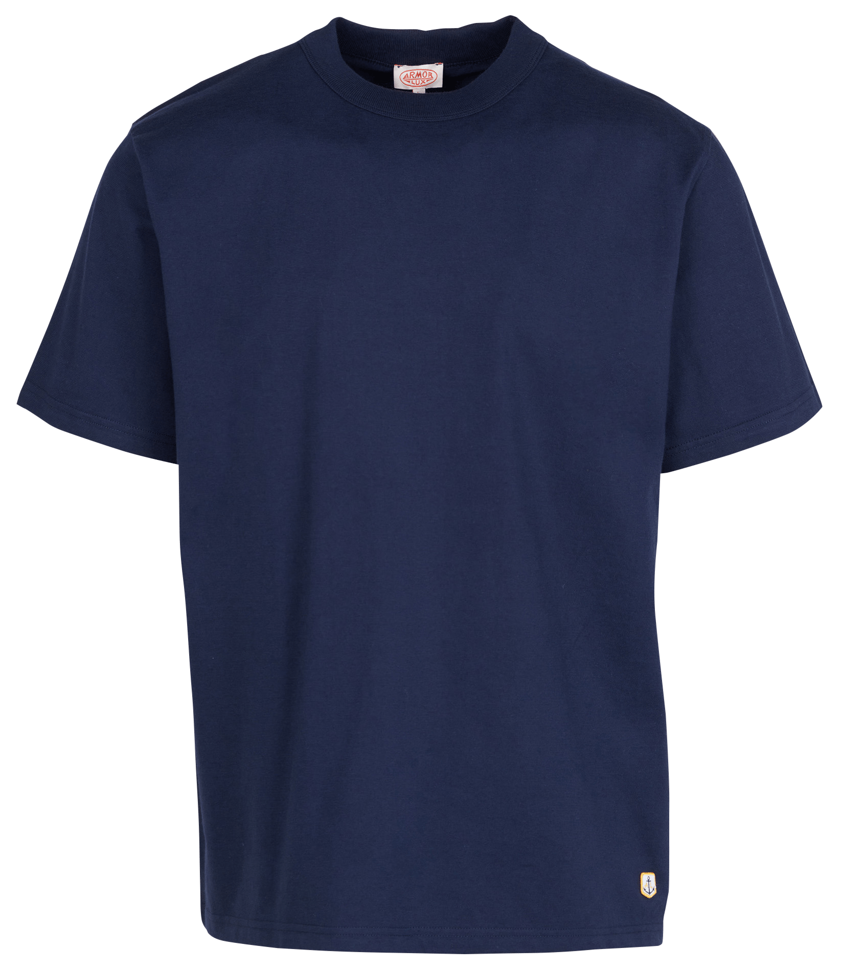 Rechte T-shirt met ronde hals van biologisch katoen Callac ARMOR-LUX Blauw