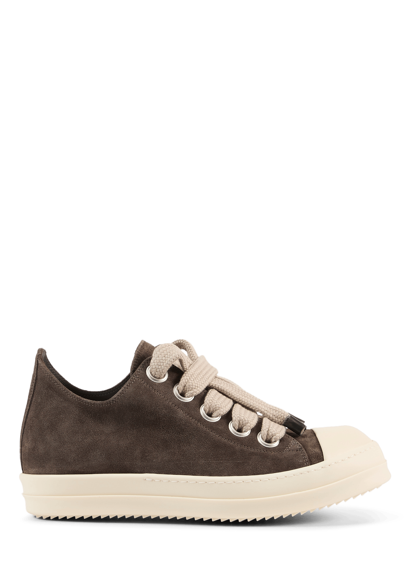 Leather sneakers RICK OWENS Brown