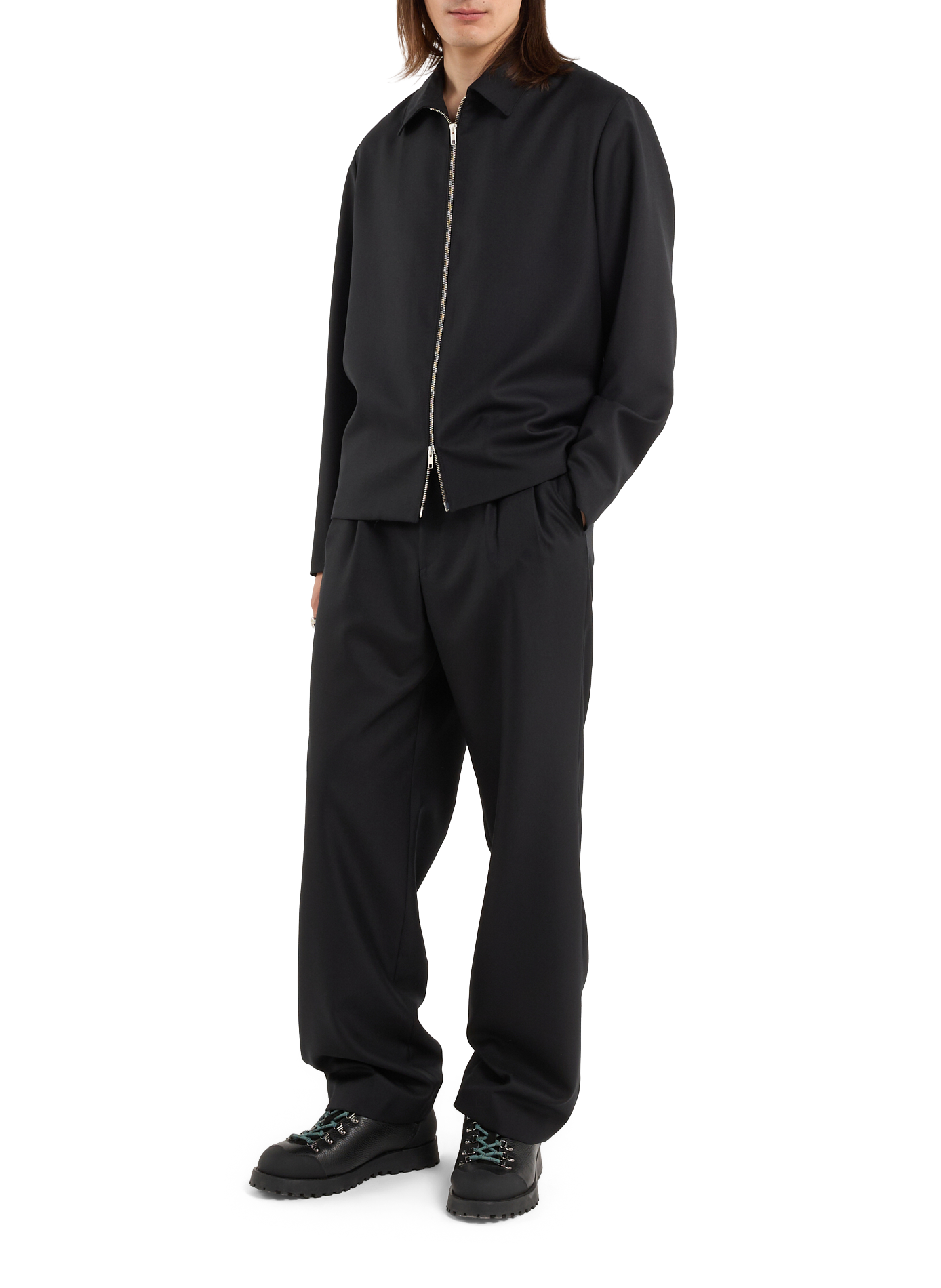 Veste Good col classique en laine SAISON 1865 Noir