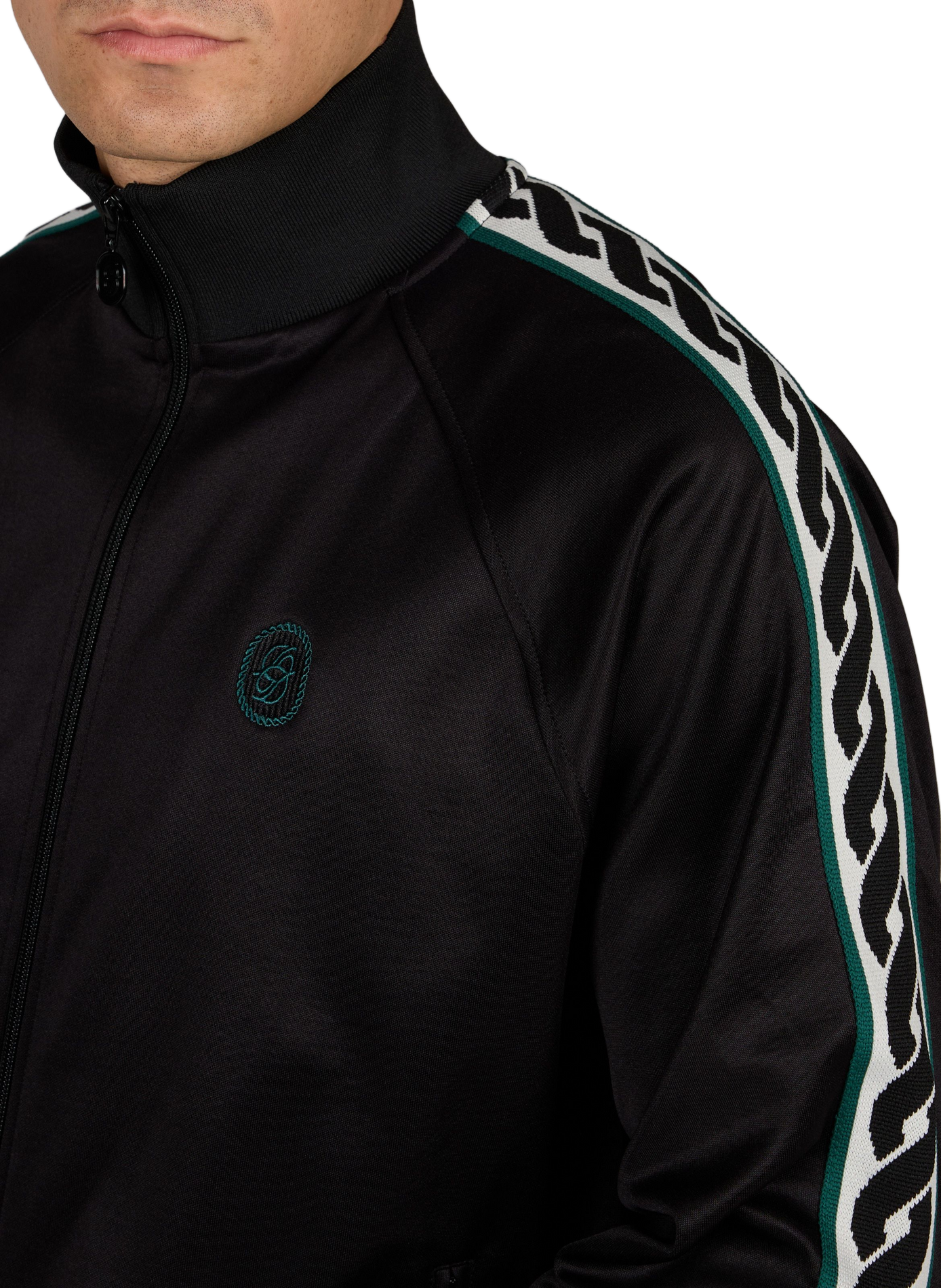 Zippered high neck sweatshirt DROLE DE MONSIEUR Black