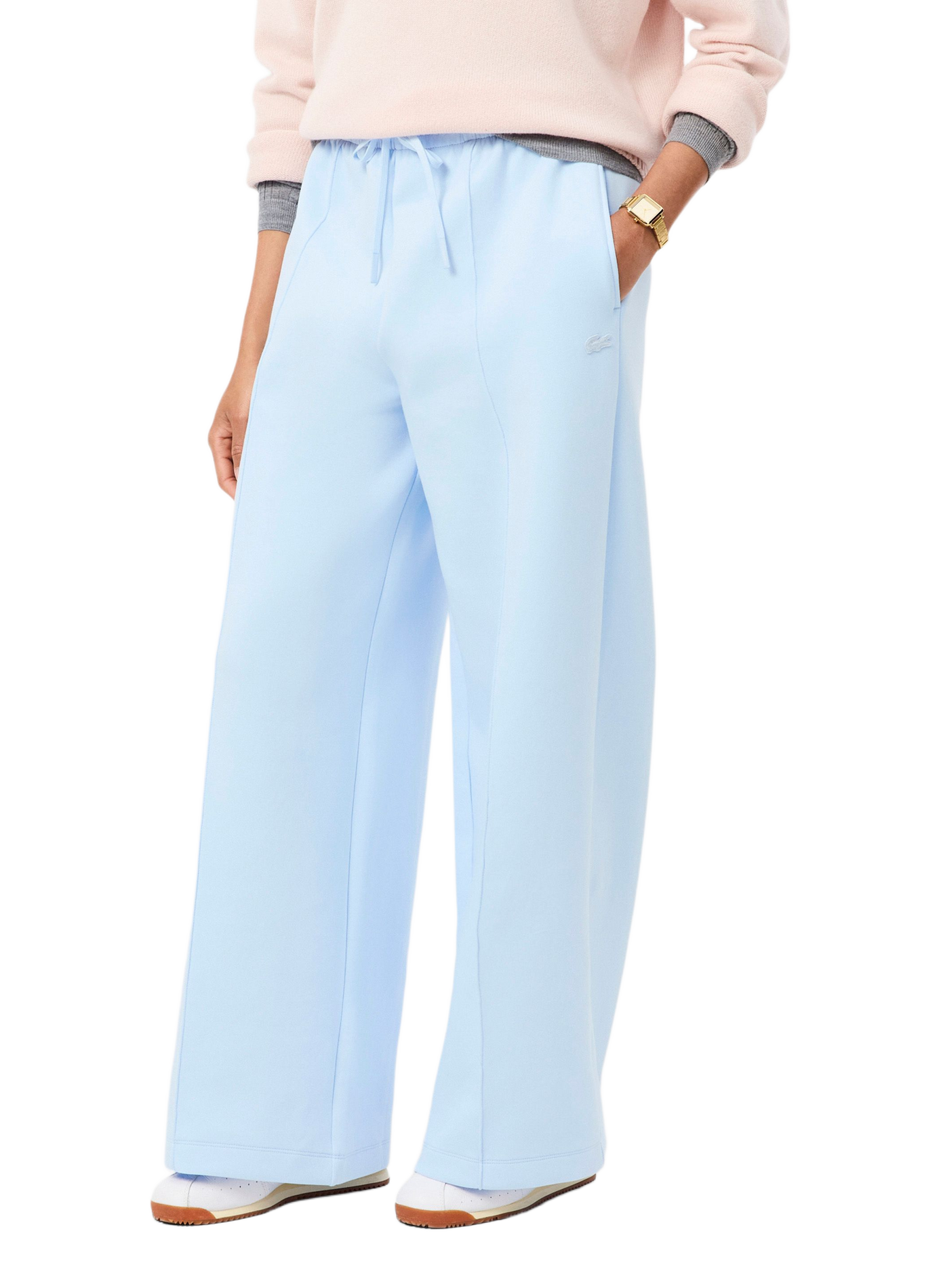Wijde joggingbroek met brede pasvorm LACOSTE Blauw