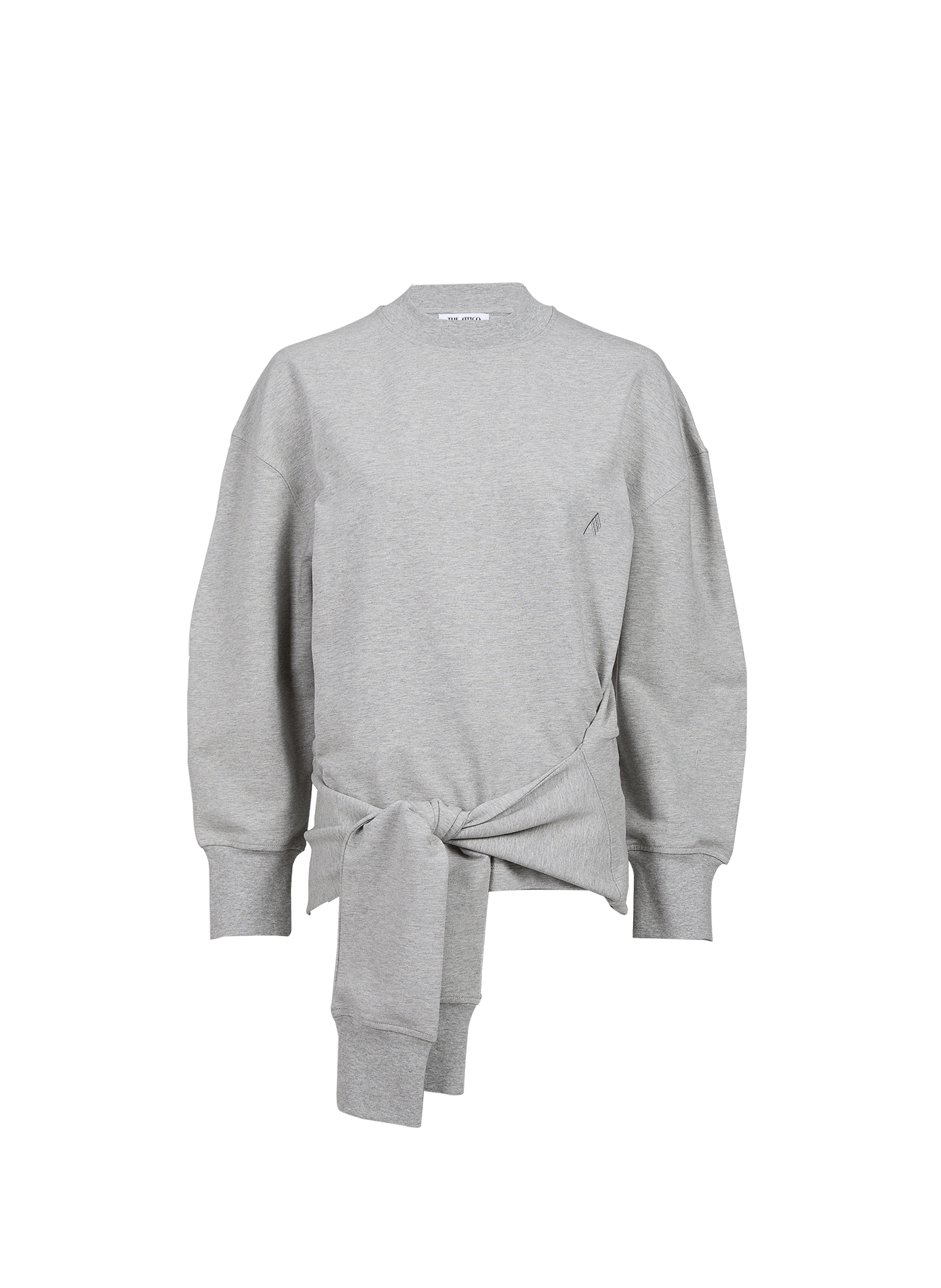 Oversize-Sweatshirt aus Baumwollmischung THE ATTICO Grau