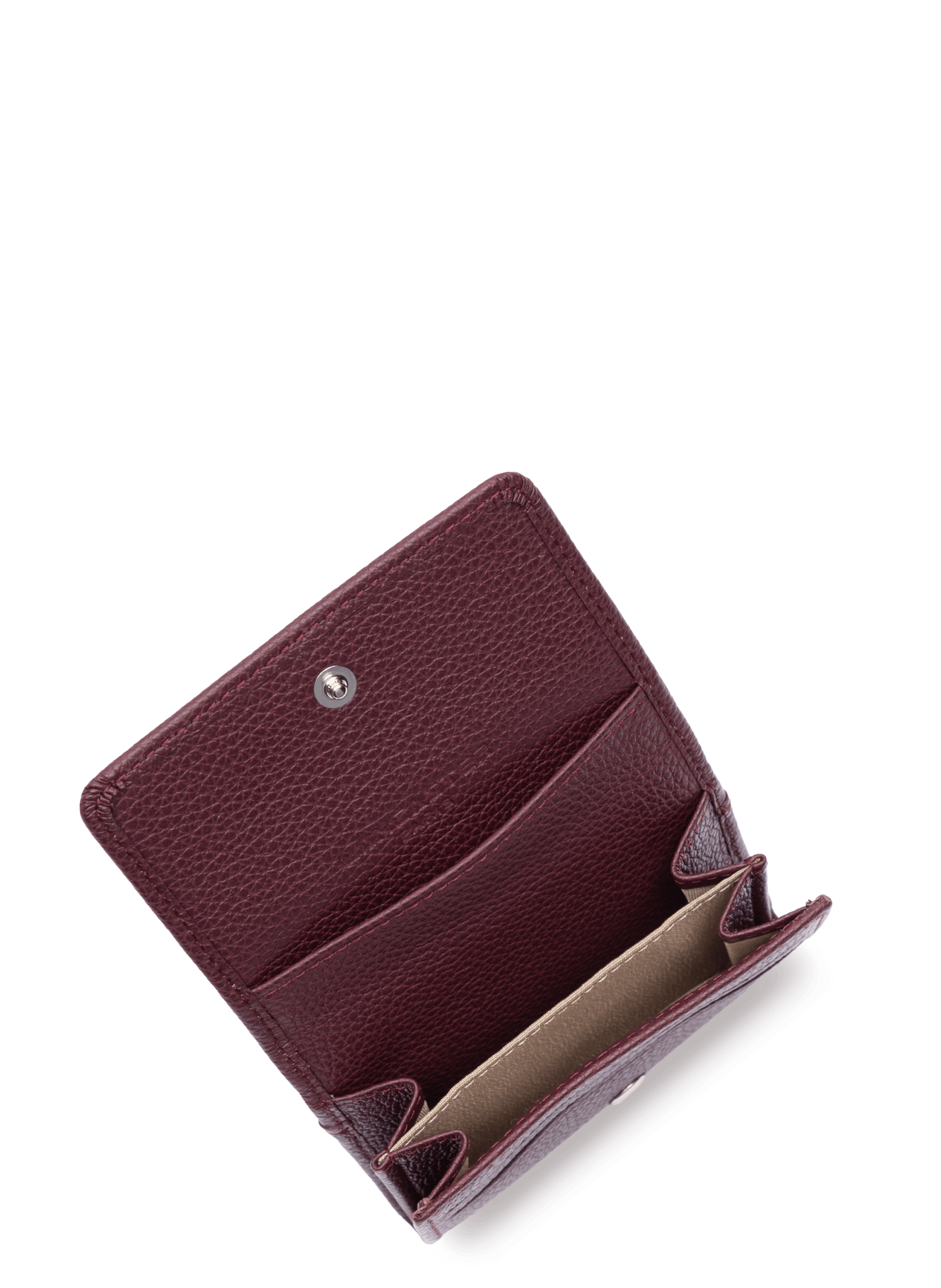 Porte-cartes - foulonné pm LANCASTER Rouge