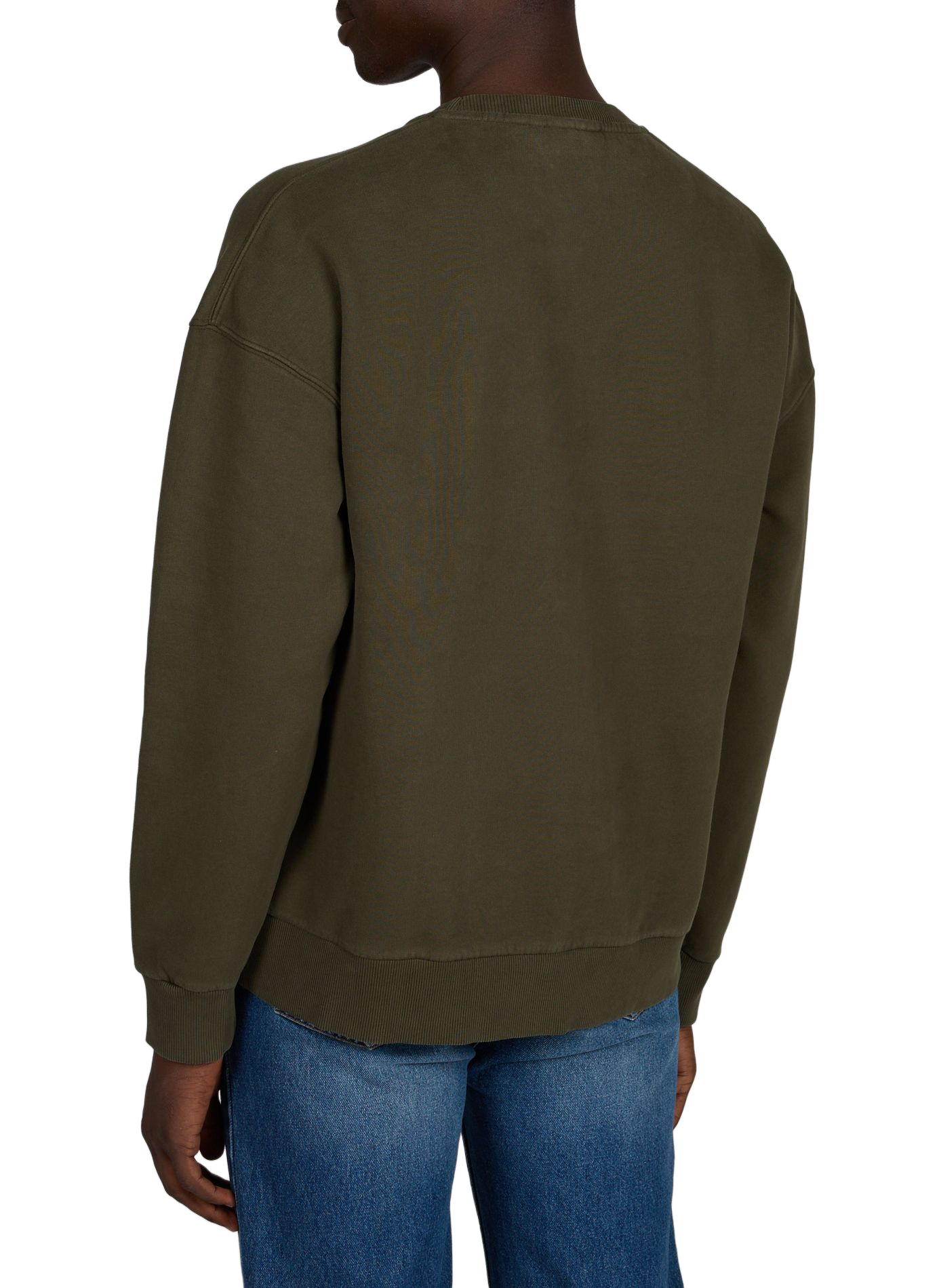 Sweatshirt droit en coton FAGUO Vert