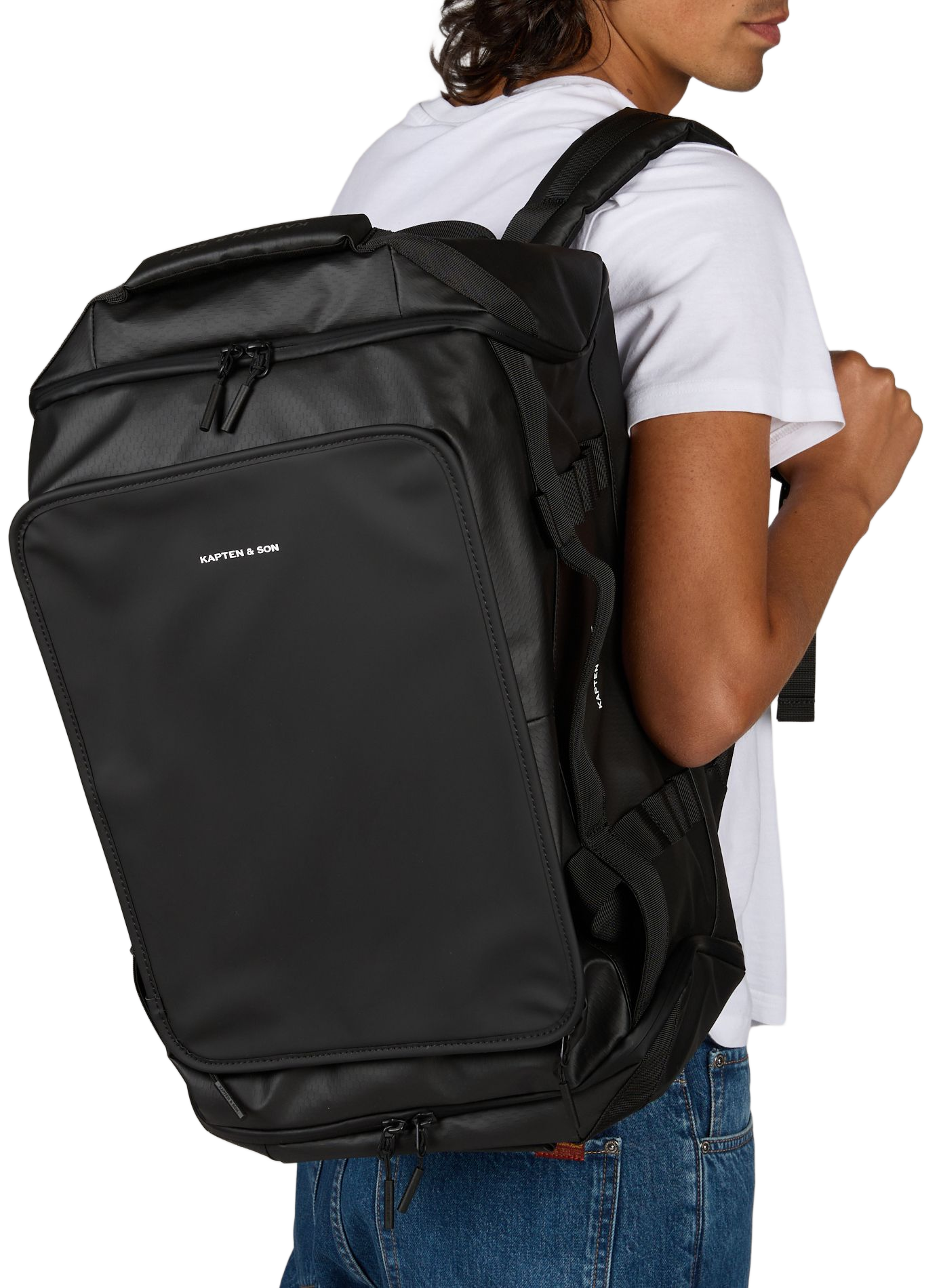 Weekendtas Lissabon Duffle KAPTEN & SON Zwart