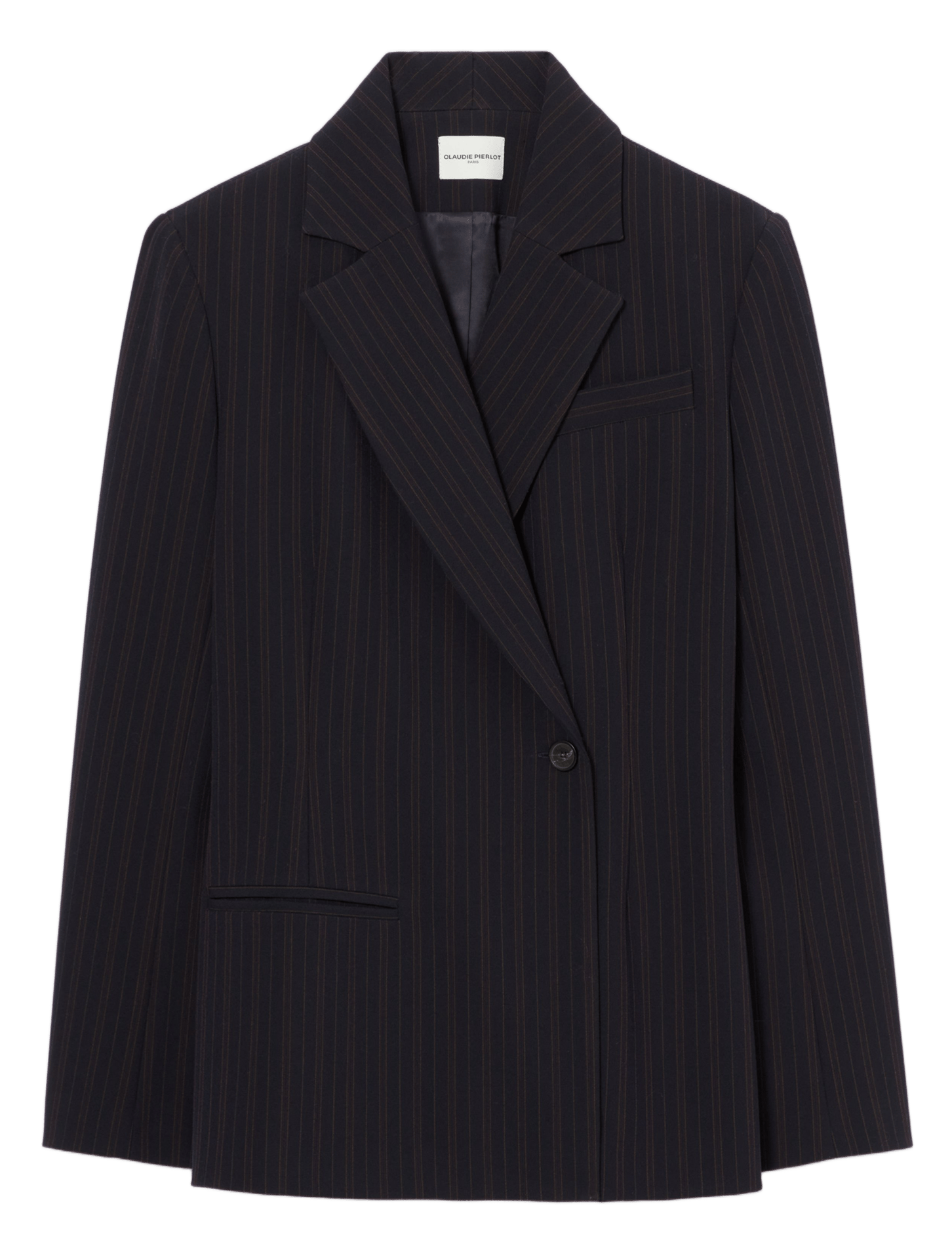 Veste de tailleur droite à rayures CLAUDIE PIERLOT Multicolore
