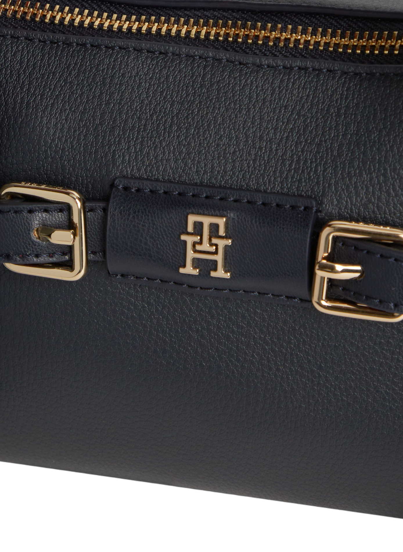 Plain zippered handbag TOMMY HILFIGER Blue