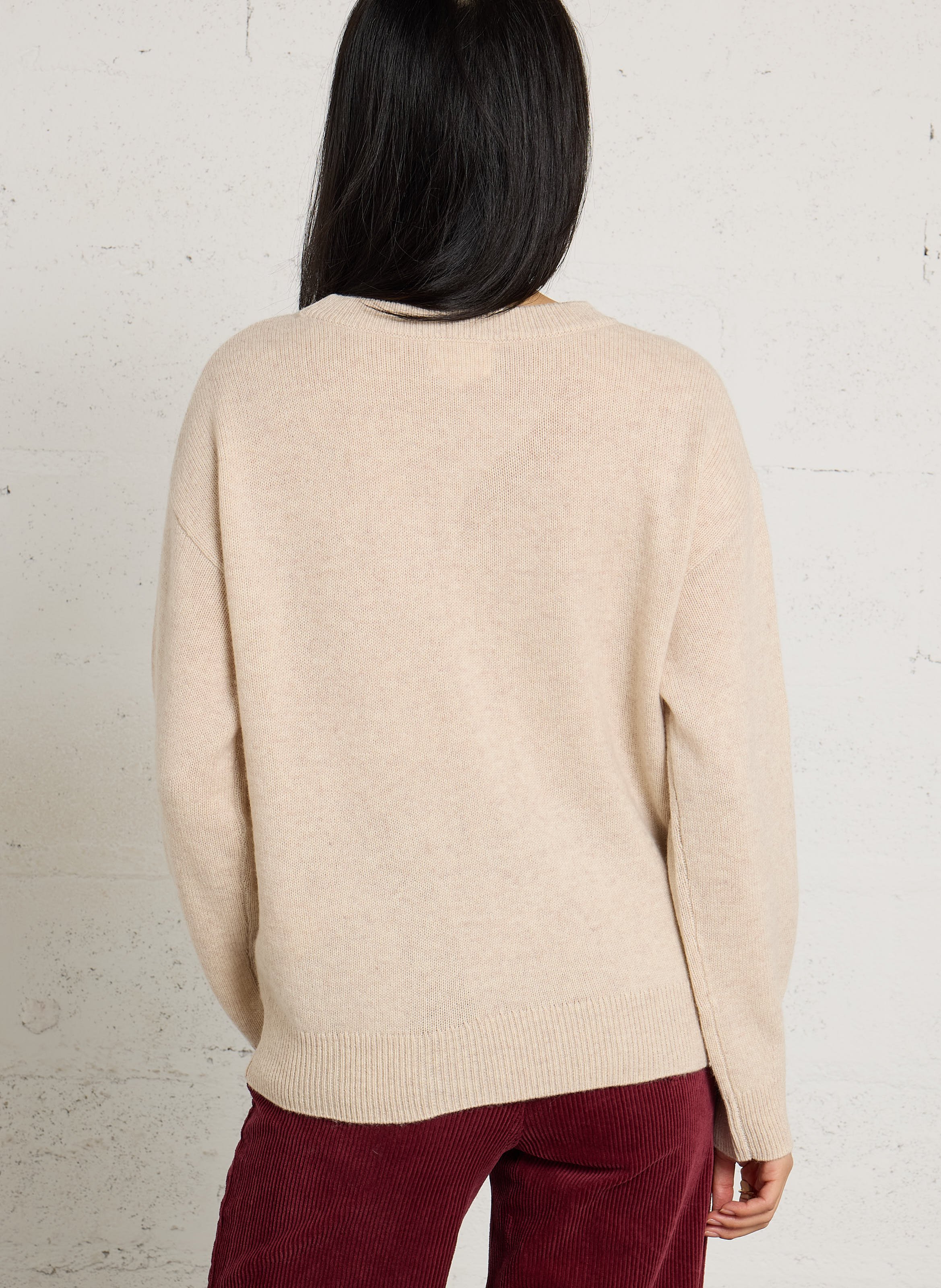 Pull oversize en laine abby MAISON 123 Blanc