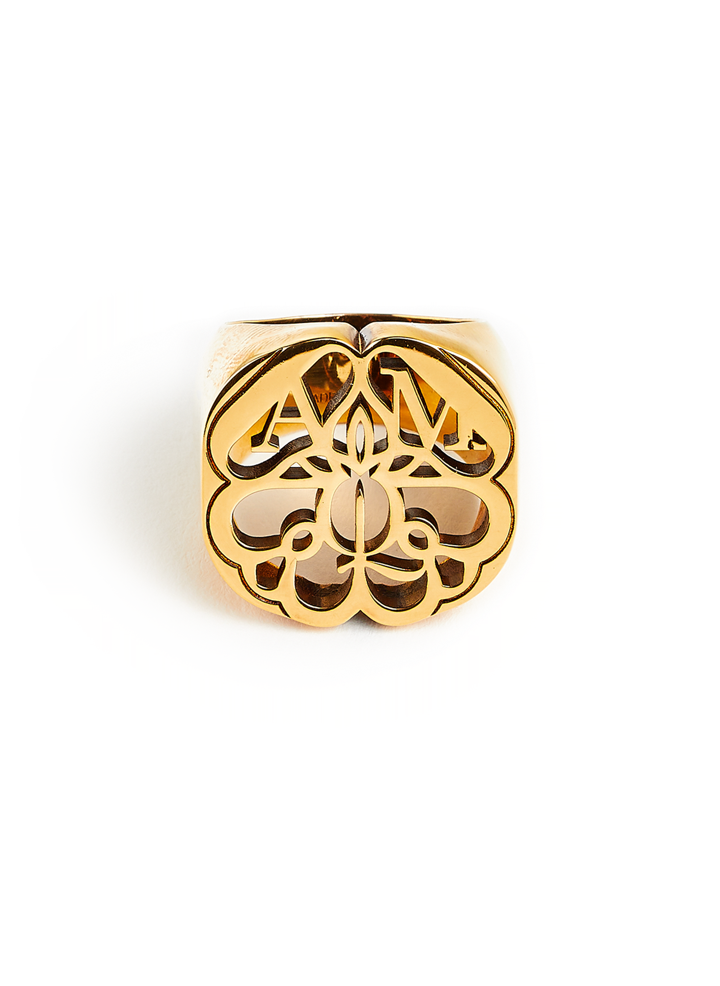 ALEXANDER MCQUEEN Bague chevalière en laiton No color