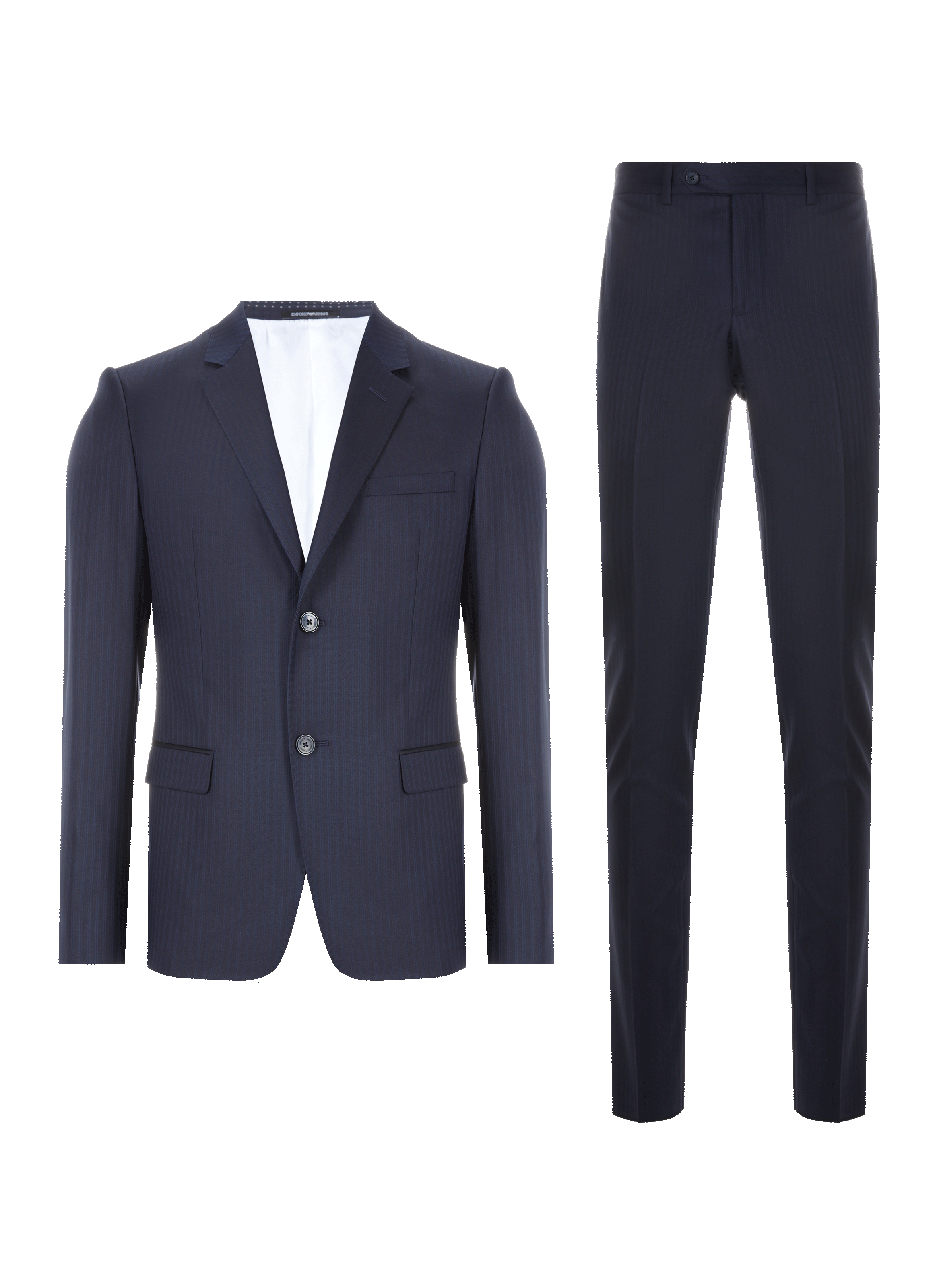 Costume deux pièces rayé