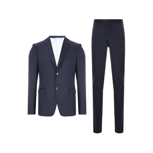 Costume deux pièces rayé