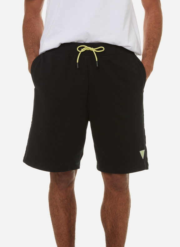 GUESS Ozric cotton jogger shorts Black