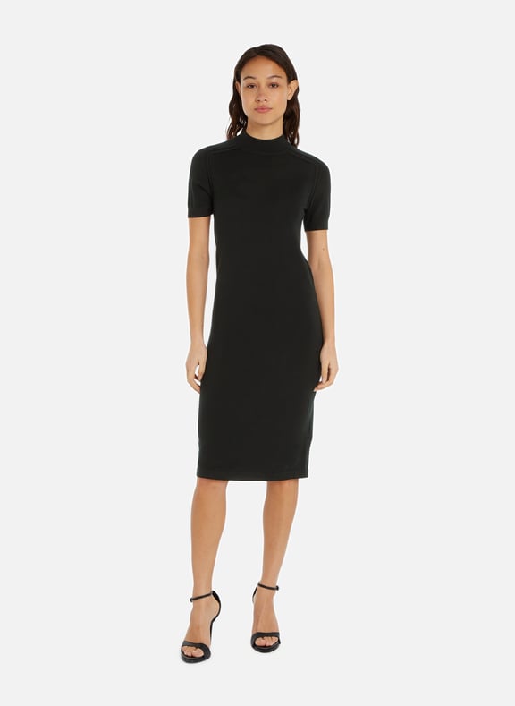 Knit midi dress Black by CALVIN KLEIN CALVIN KLEIN Knit midi dress Black