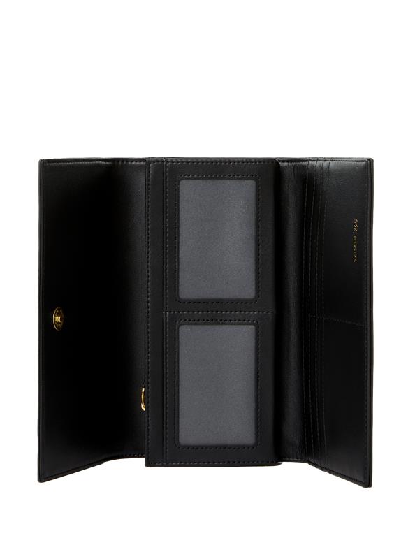 Portefeuille en cuir lisse SAISON 1865 Noir