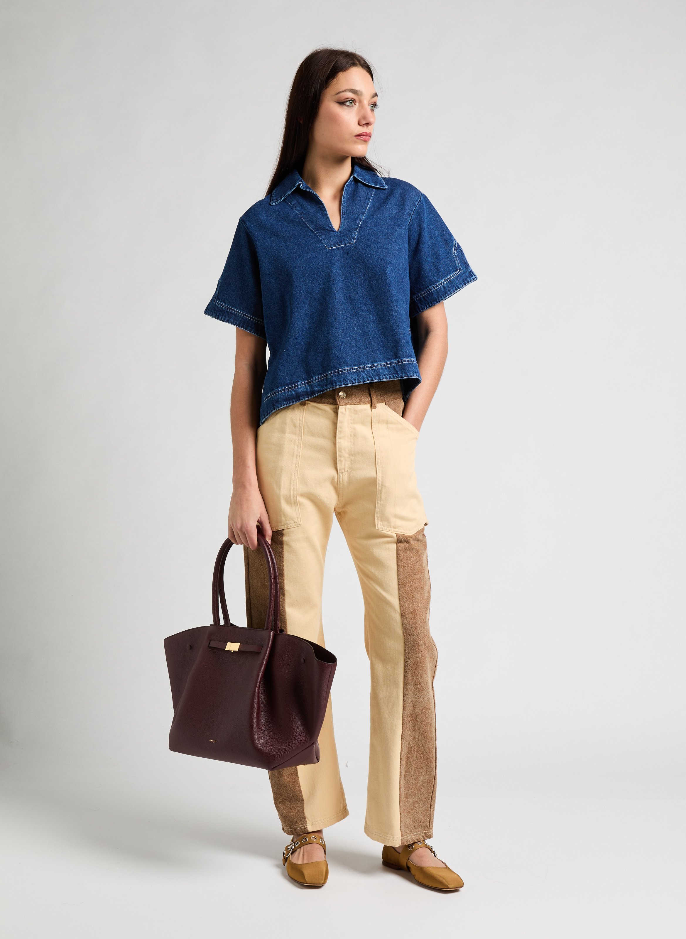 Sac à main New York en cuir | Rouge DEMELLIER LONDON Femme