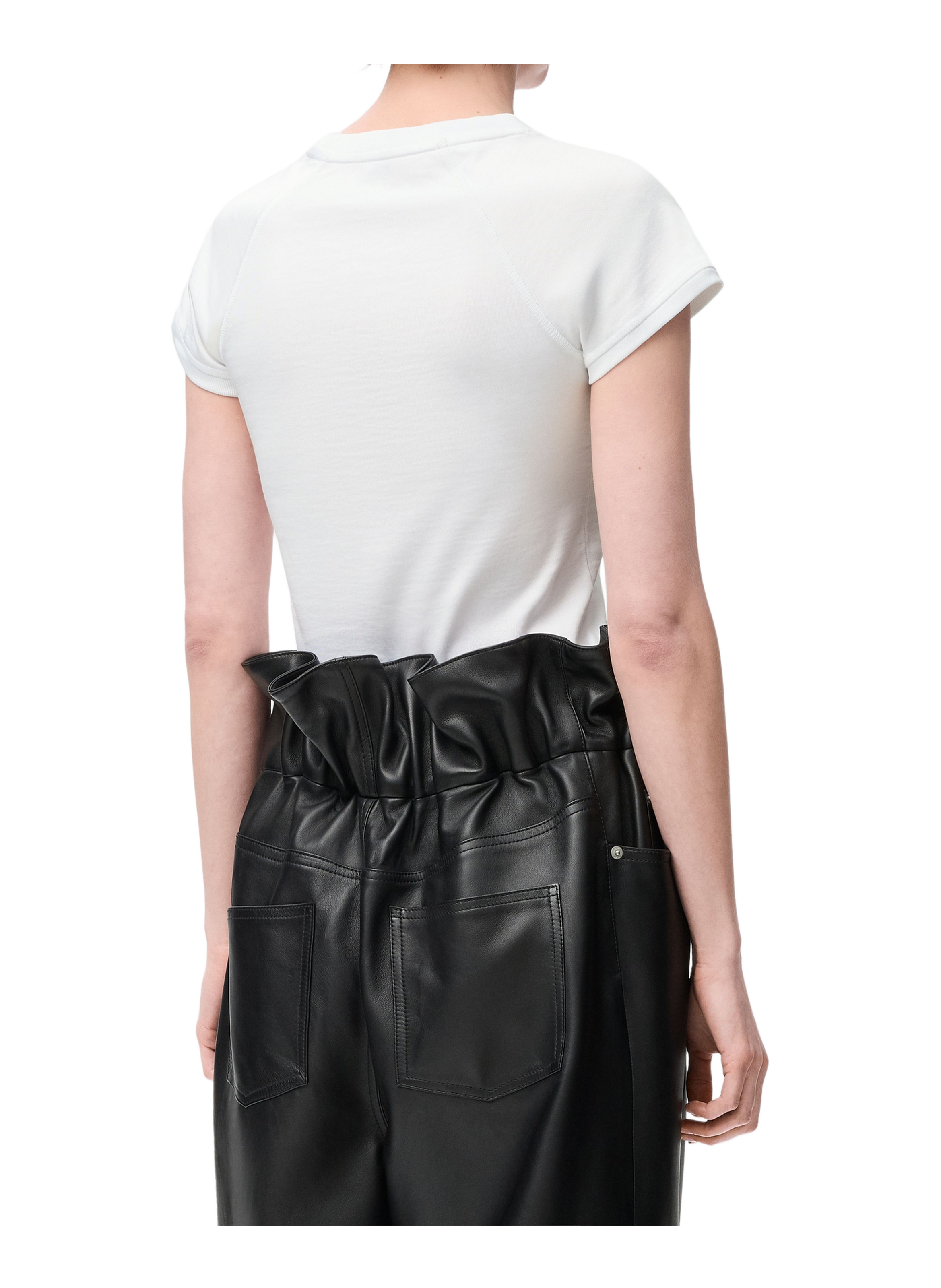 Fitted blended cotton t-shirt LOEWE White