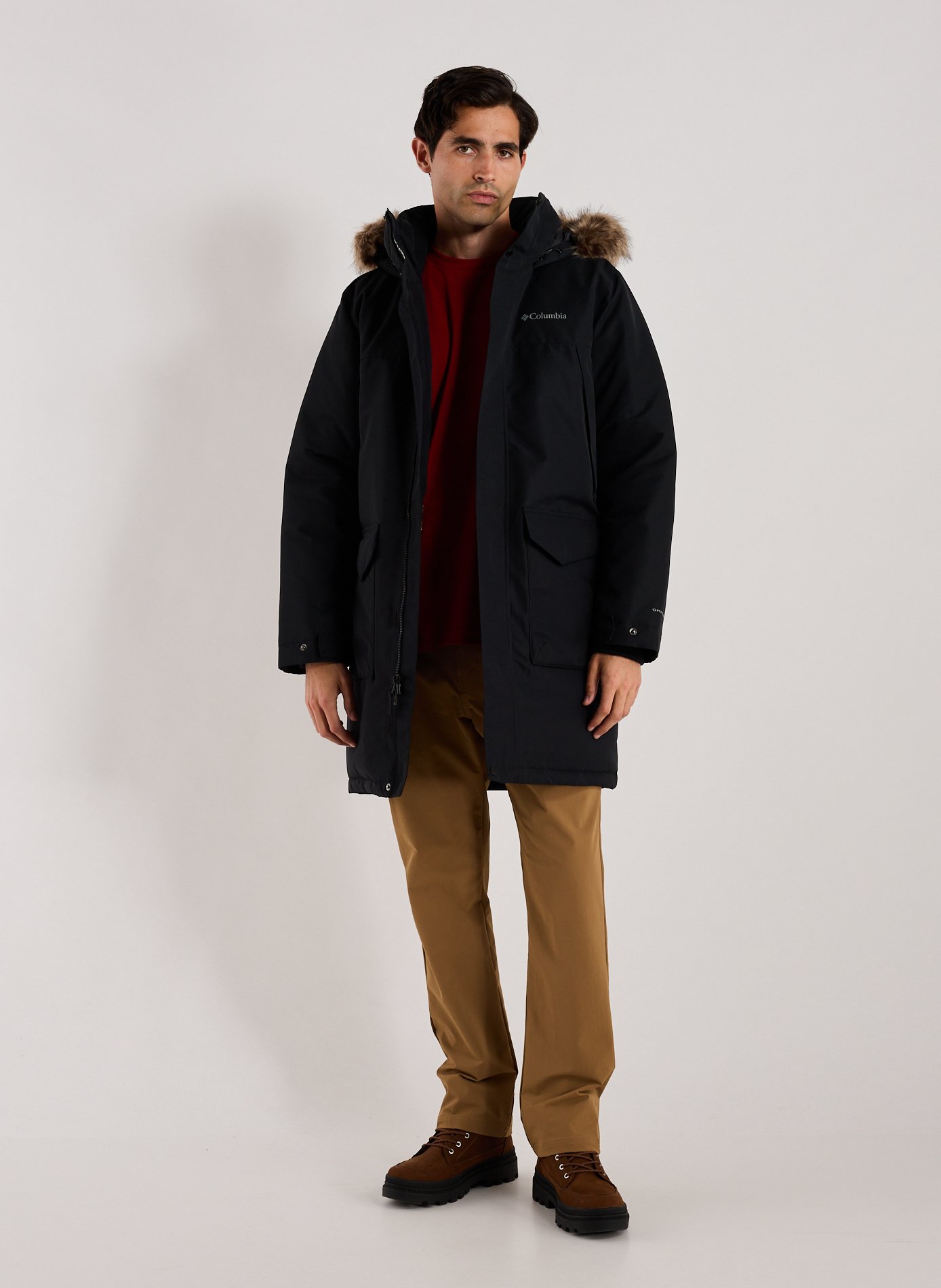 Waterproof hooded parka COLUMBIA Black