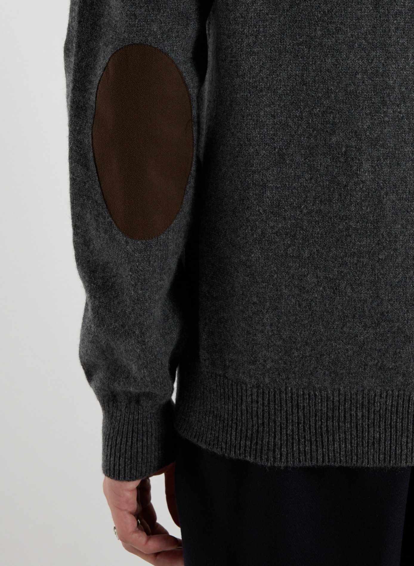 Fox patch cardigan HACKETT Grey