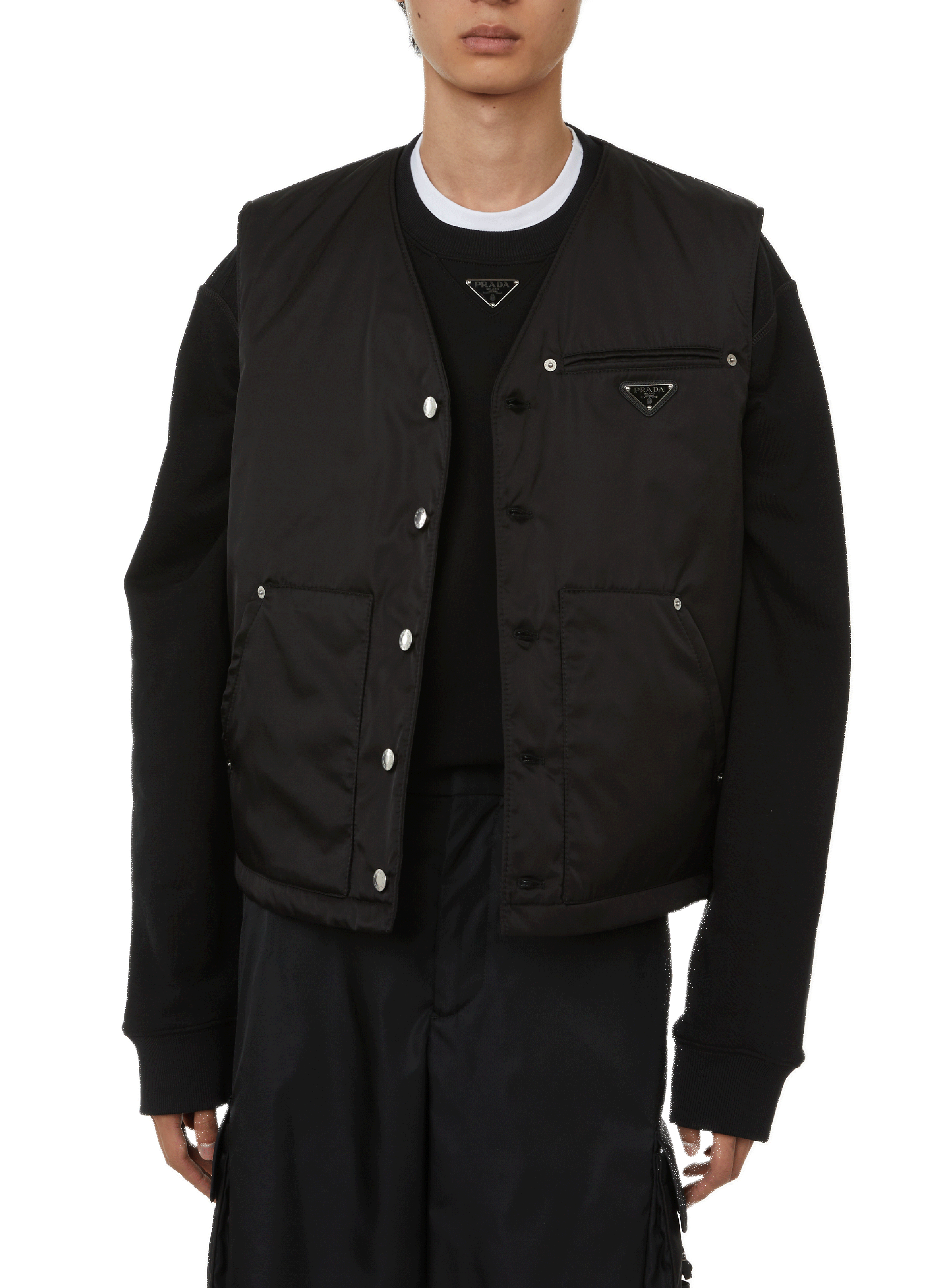 PRADA Veste sans manches  Noir