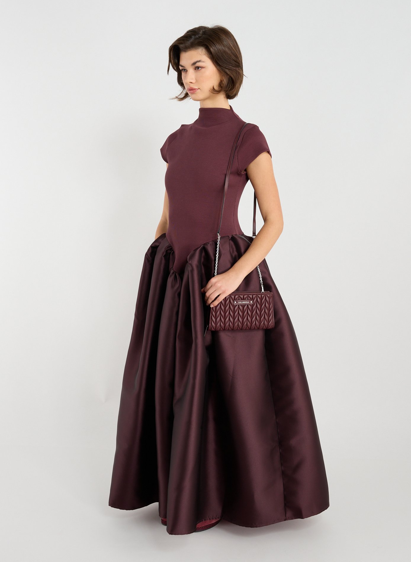 Quilted wallet KARL LAGERFELD Red