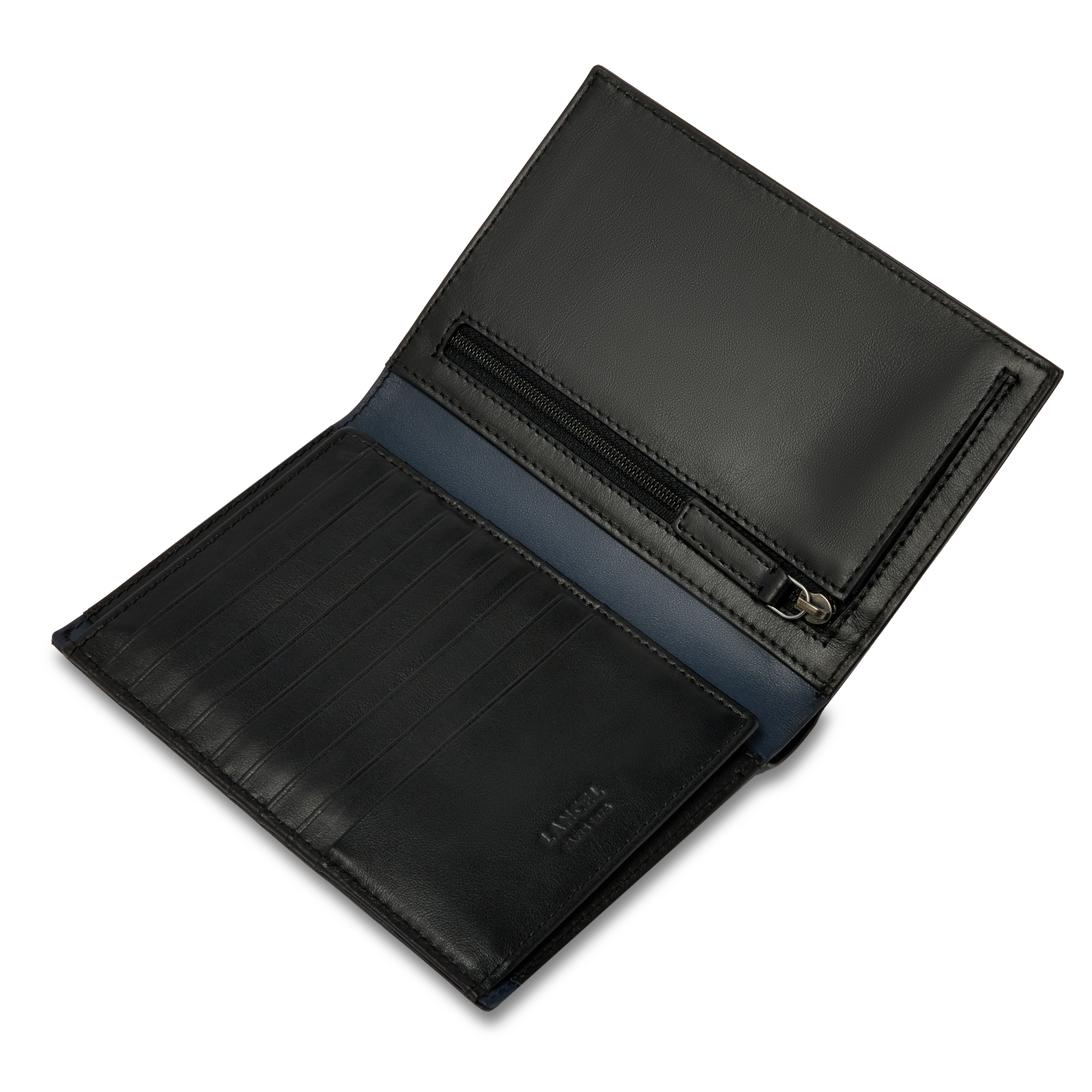 Portefeuille driver léon de lancel en cuir LANCEL Bleu