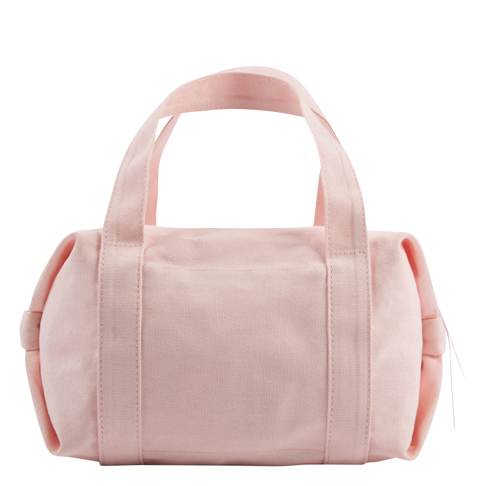 Sac épaule polochon logo imprimé en coton REPETTO Rose