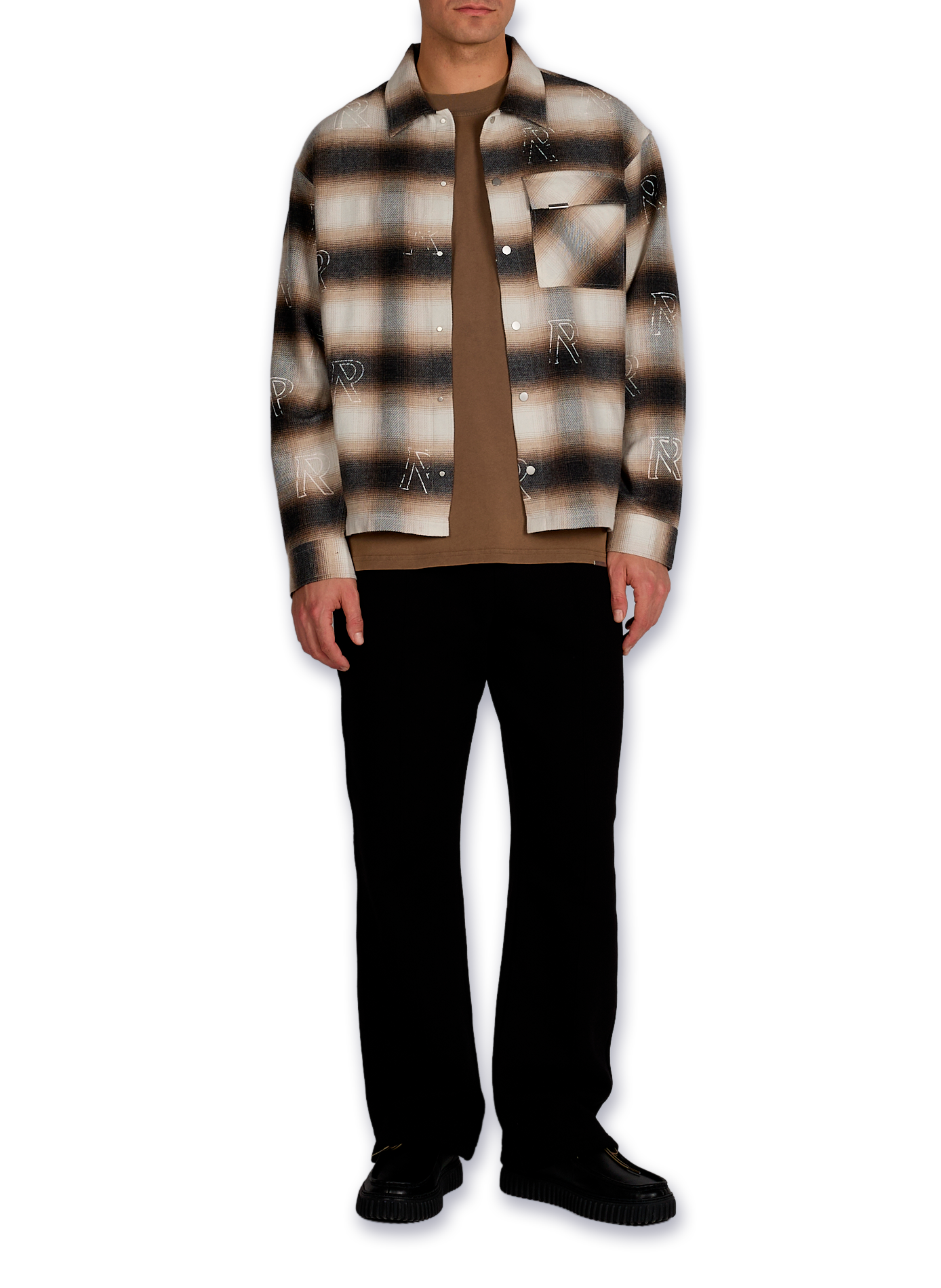 Chemise à carreaux en coton mélangé REPRESENT Multicolore