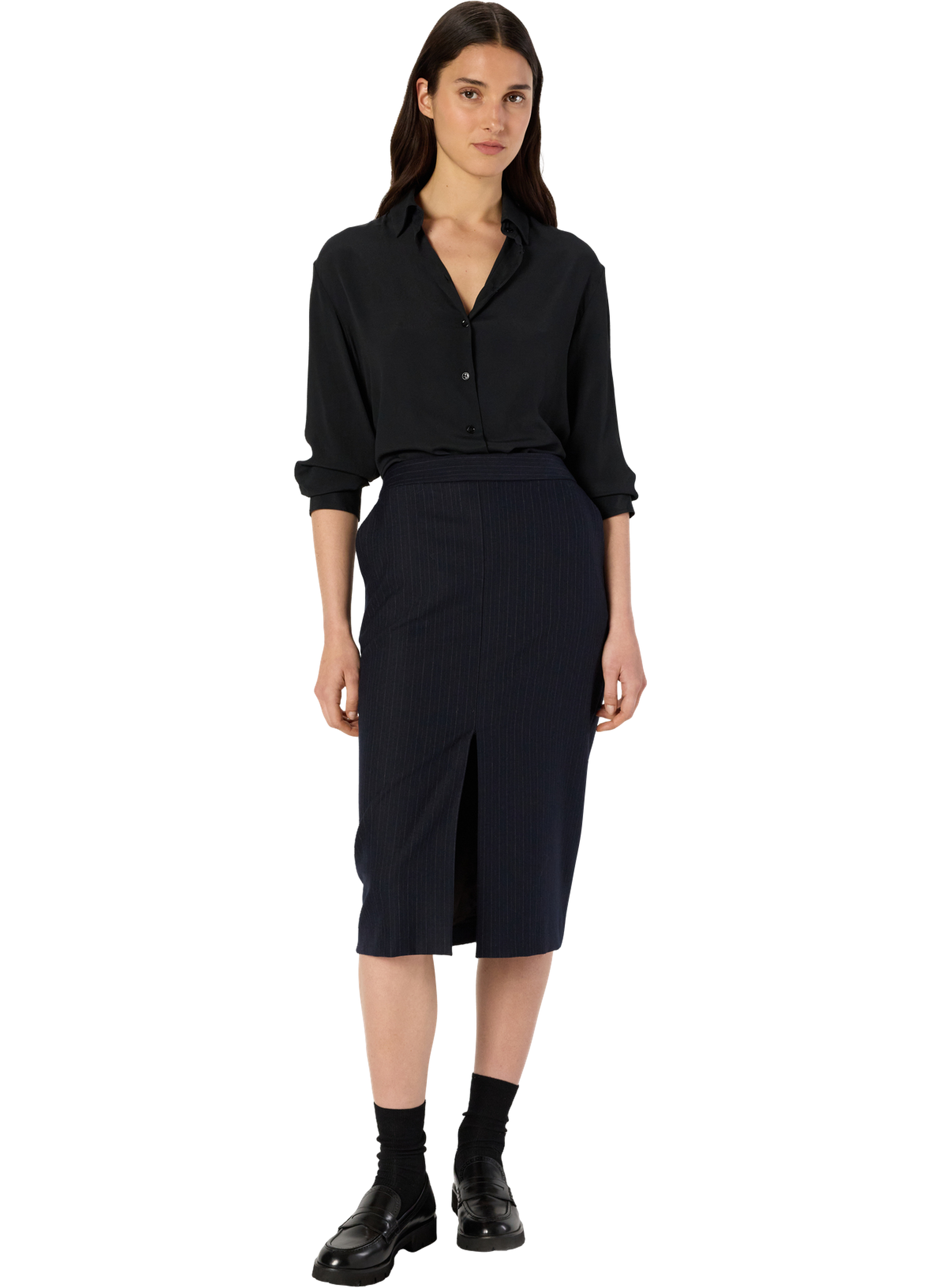 Jupe crayon à rayures tennis - brigitte GERARD DAREL Bleu