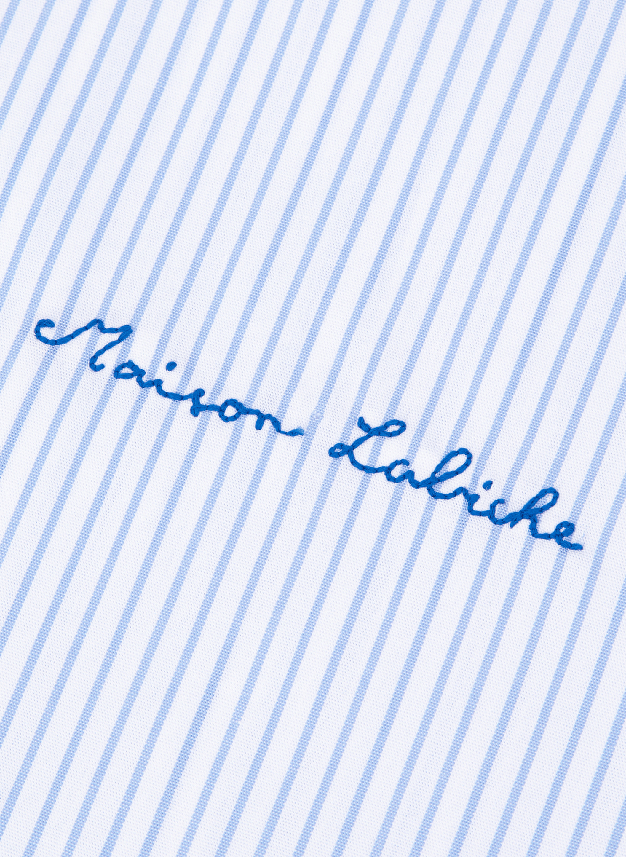 Chemise rayée Breteuil en coton MAISON LABICHE Blue