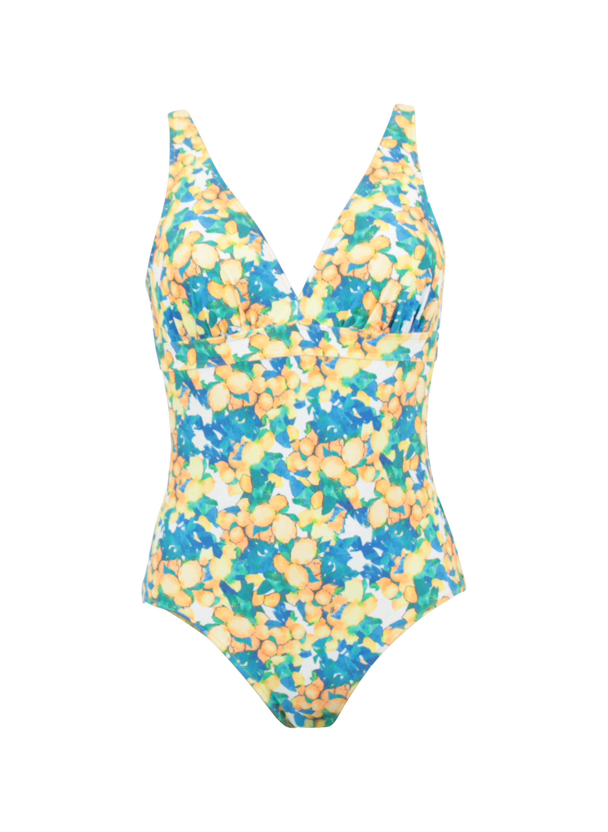 Maillot de bain une pièce Provencia imprimé JANINE ROBIN Jaune